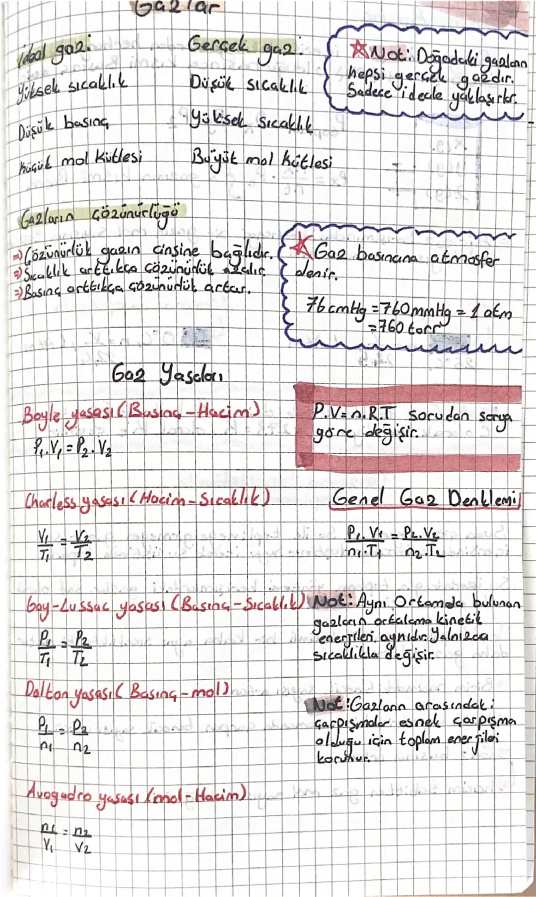 # Gazlar

idbal gaz.

Yüksek sıcaklık

Düşük basing

Küçük mol kütlesi

Gazların çözünürlüğü

el

Çözünürlük gazın cinsine bağlıdır.

Seaklı