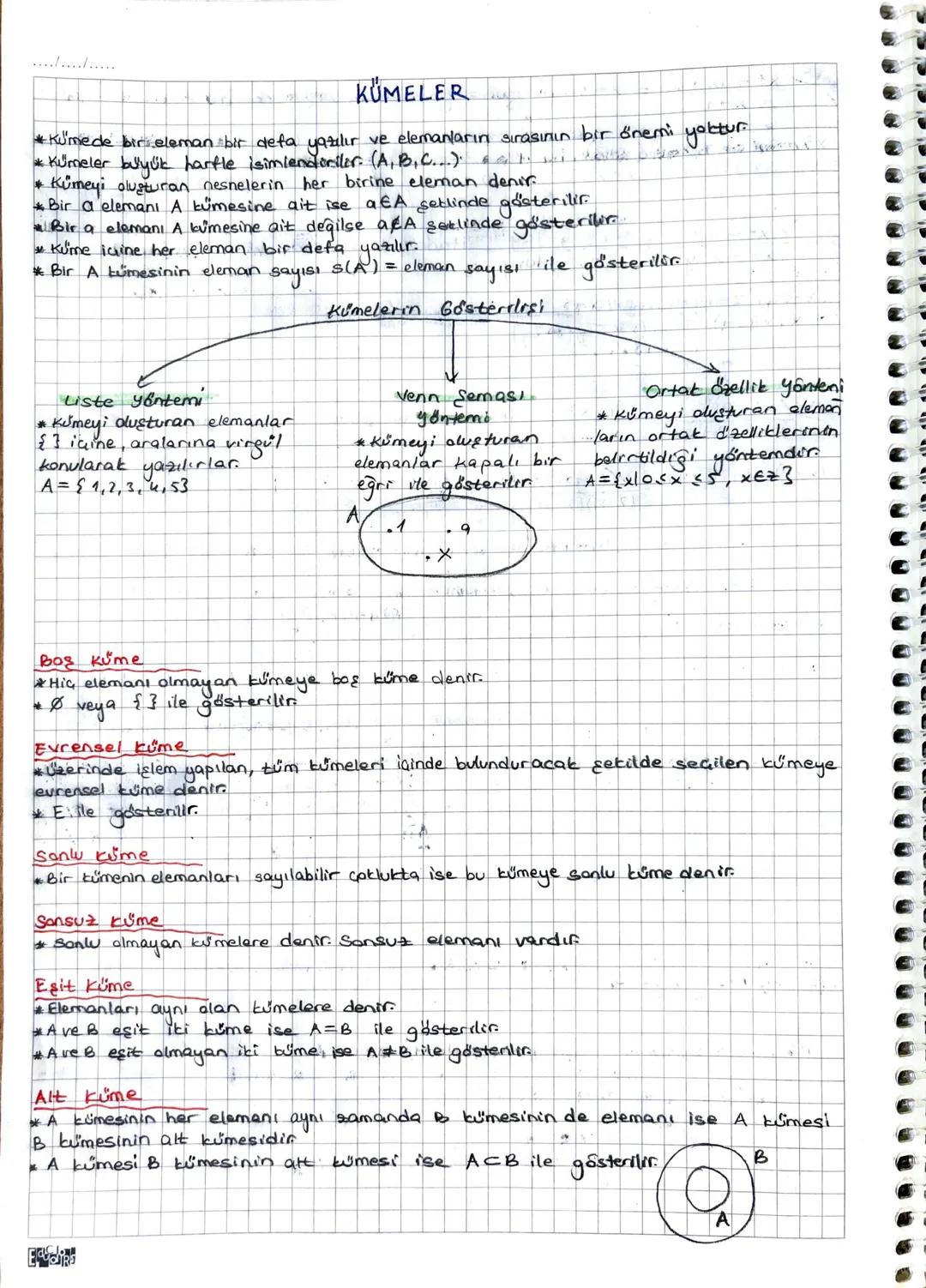 ..............
# KÜMELER
*Kümelerde bir eleman bir defa yazılır ve elemanların sırasının bir önemi yoktur..........
*Kümeler büyük harfle is
