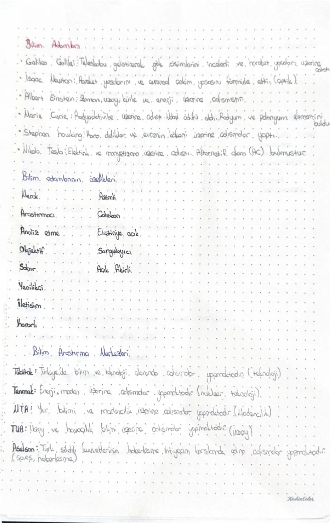 Fizik: Uzay, zaman, madde ve enerji arasındaki ilişkiyi inceler.
İlişkili olduğu bilimler:
- Jeoloji
- Arkeoloji
- Biyoloji
- Kimya
- Matem