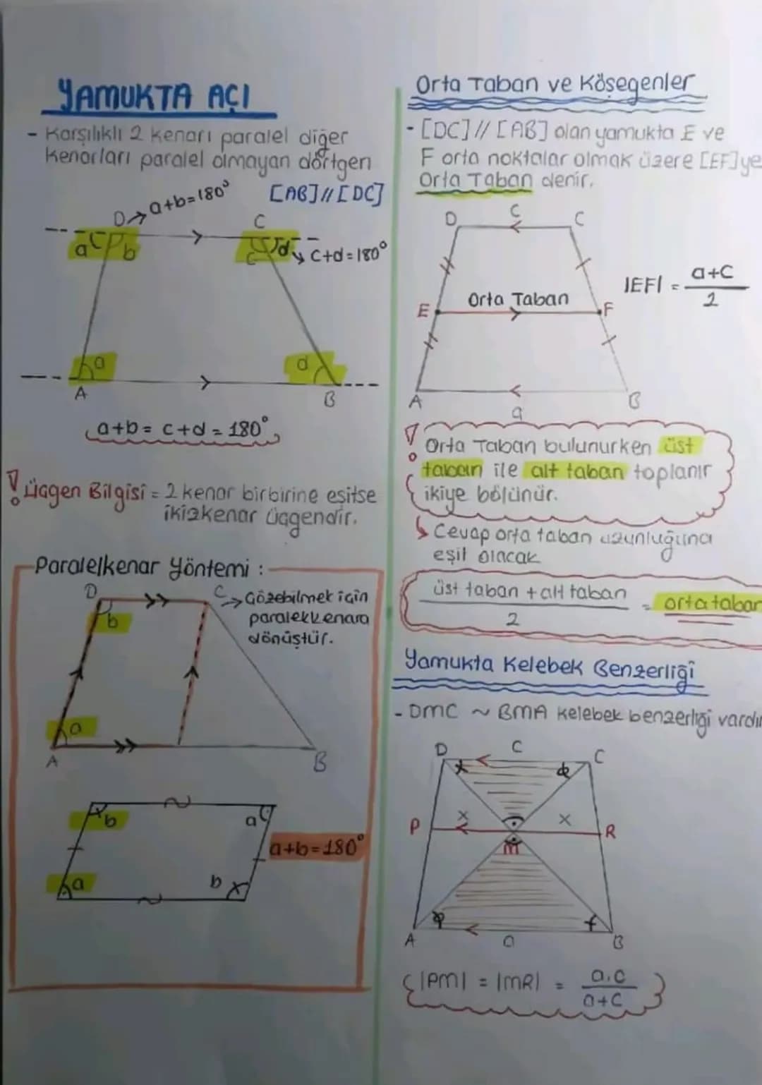 Dörtgenler ve çokgenler – 1. sayfa