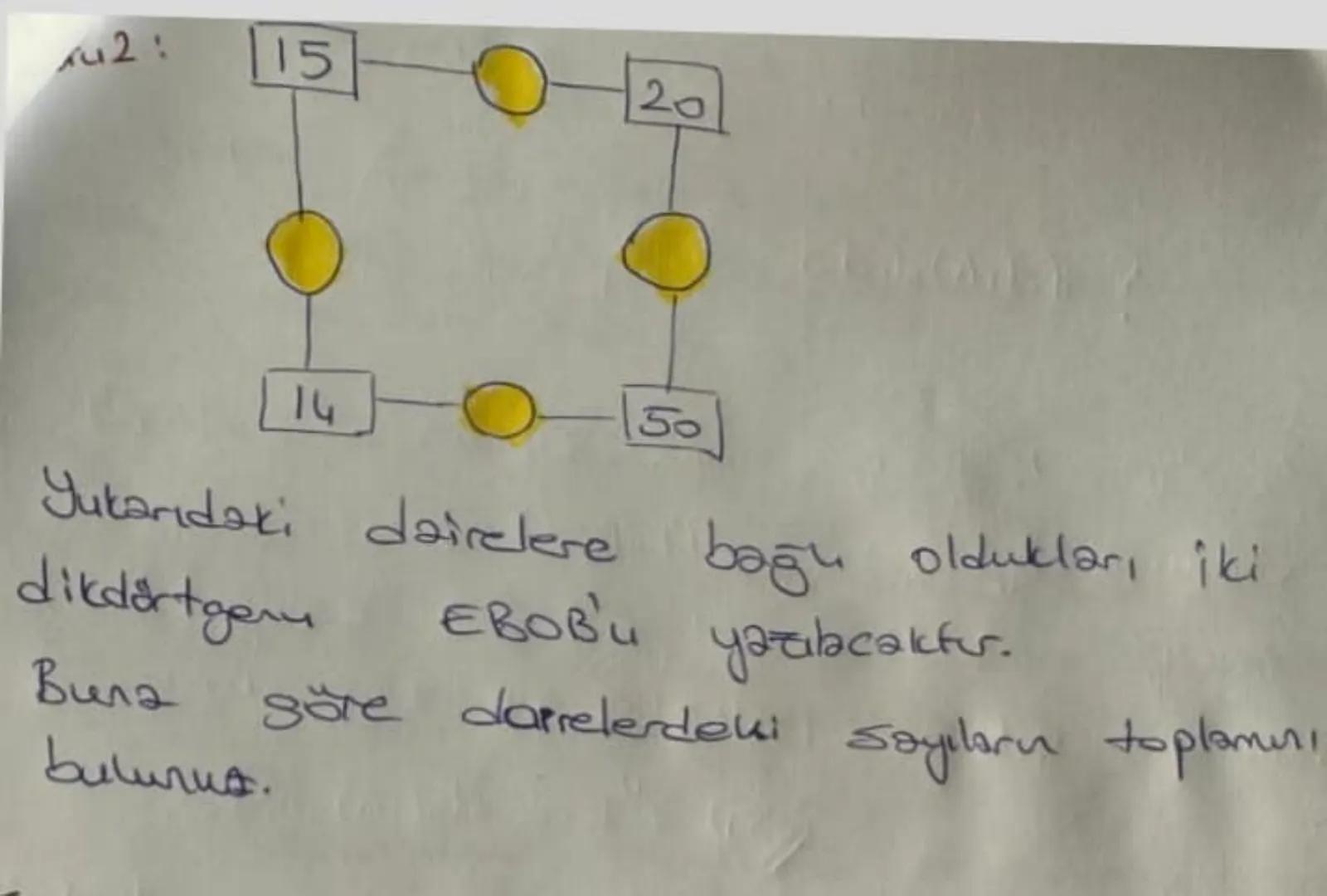 # EBOB - EKOK
Ekok: Iki veya daha fazla sayının ortak katlarnn en Küçüğüne Ekok denir.
EBOB: iki veya daha fazla saynu ortak latten-lerini