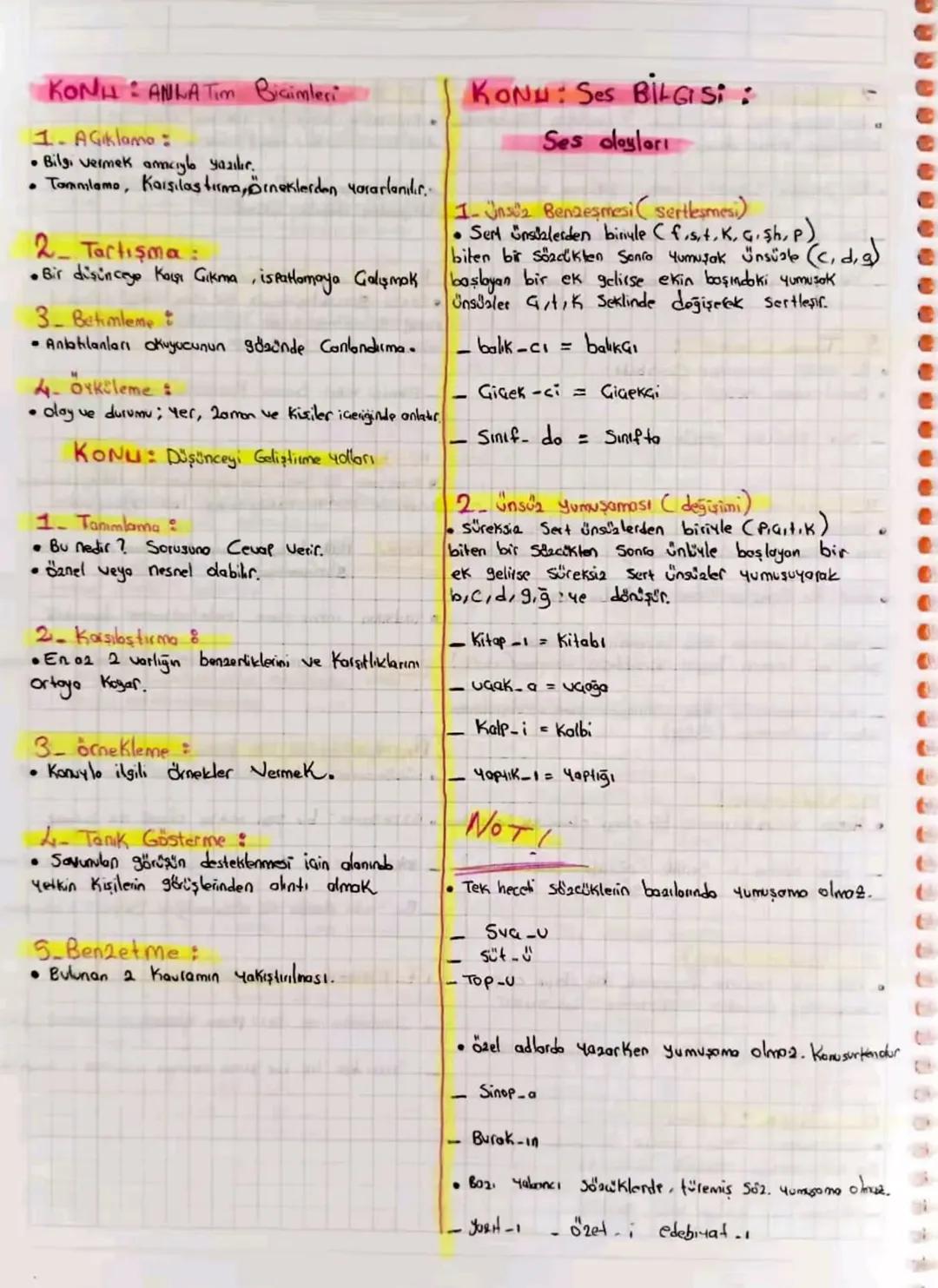 # KONH: ANNA Tim Biçimleri
1- Açıklama:
* Bilgi vermek amacıyla yazılır.
* Tammlamo, Karşılaştırma, örneklerden yararlanılır.
2- Tartı