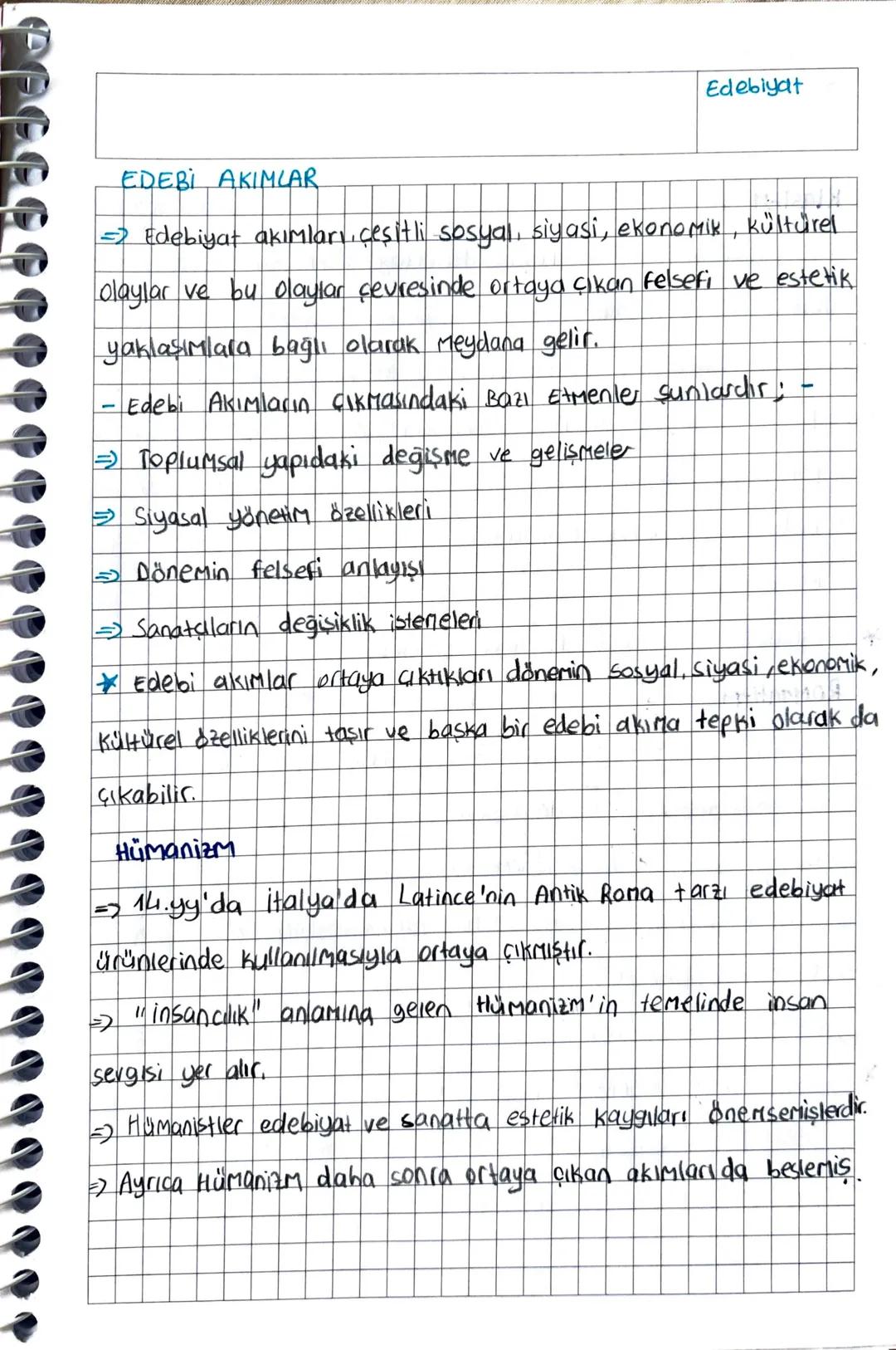Edebiyat
EDEBİ AKIMLAR
$
Rightarrow$ Edebiyat akımları çeşitli sosyal, siyasi, ekonomik, kültürel
olaylar ve bu olaylar çevresinde ortaya