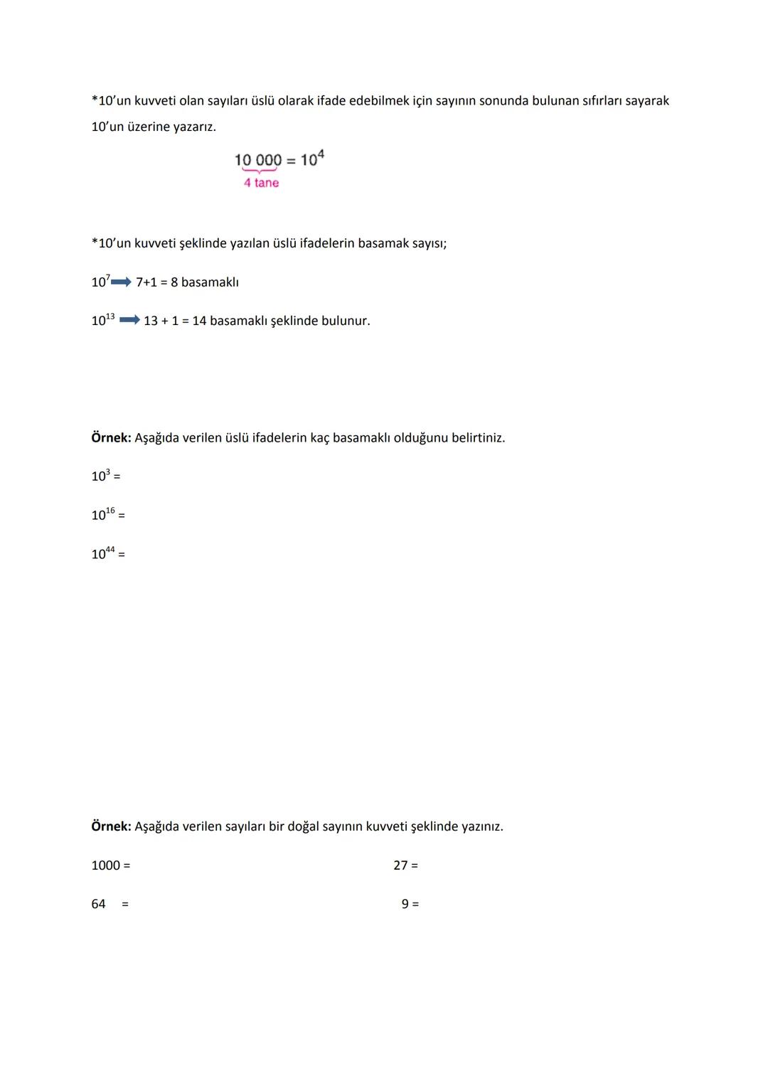 ÜSLÜ İFADELER
Aynı sayının iki kere çarpımı o sayının "karesi" şeklinde ifade edilir. Örnek: 5 x 5 = 5²
Aynı sayının üç kere çarpımı o sayın