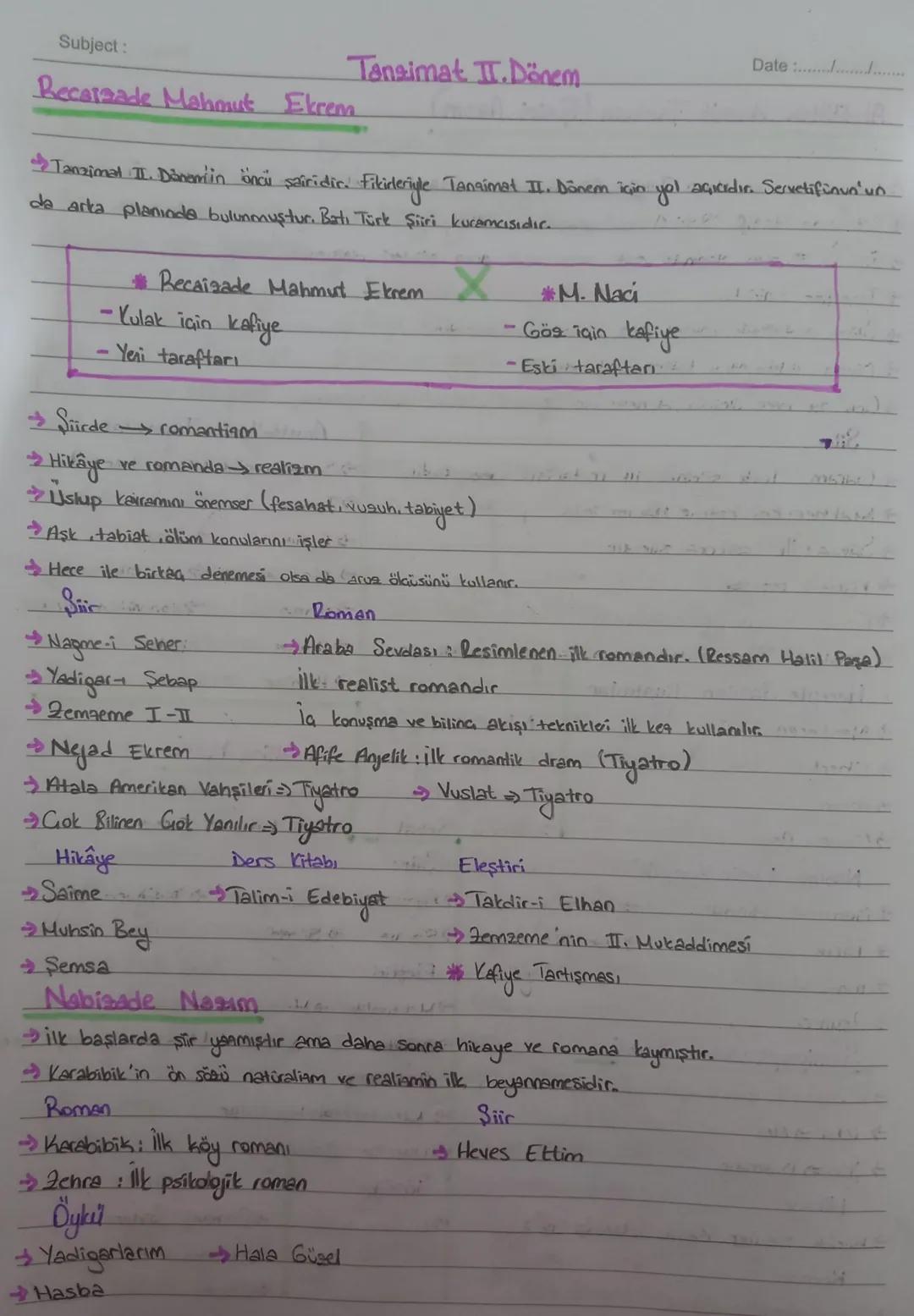 Subject:
Siir:
Sanal toplum içindir. Toplumsal konular
Somut ştir anlayışı hakimdir.
Tanzimal I. Dönem Daellitteri
Tanzimat II. Dönem Özelli
