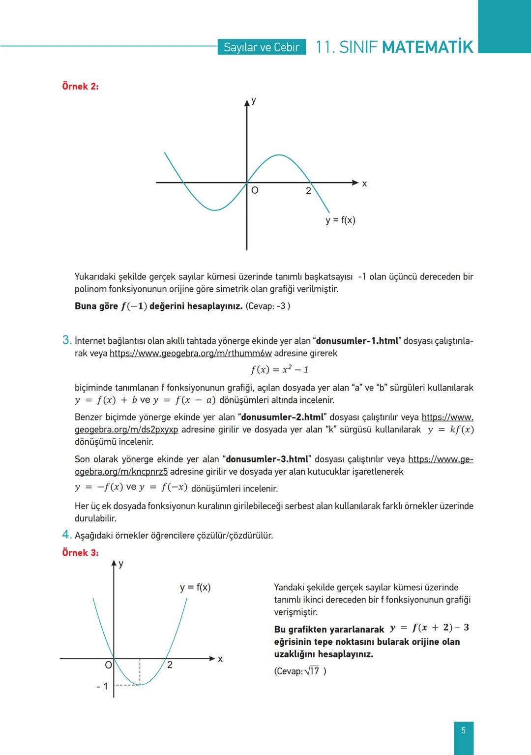 *
**
T.C. MİLLÎ EĞİTİM BAKANLIĞI
11. SINIF
MATEMATİK
Her hakkı saklıdır ve Millî Eğitim Bakanlığı'na aittir.
Bu öğretim materyalinin metni