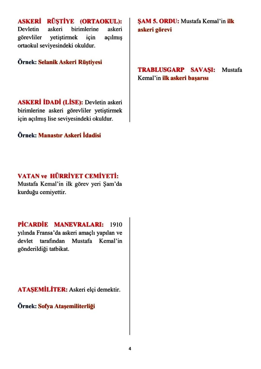 # 8.SINIF T.C. İNKILAP TARİHİ ve ATATÜRKÇÜLÜK
# 1.ÜNİTE: BİR KAHRAMAN DOĞUYOR ÜNİTE KAVRAMLARI
**DOGMATİK DÜŞÜNCE:** Kilise
söylemlerinin s