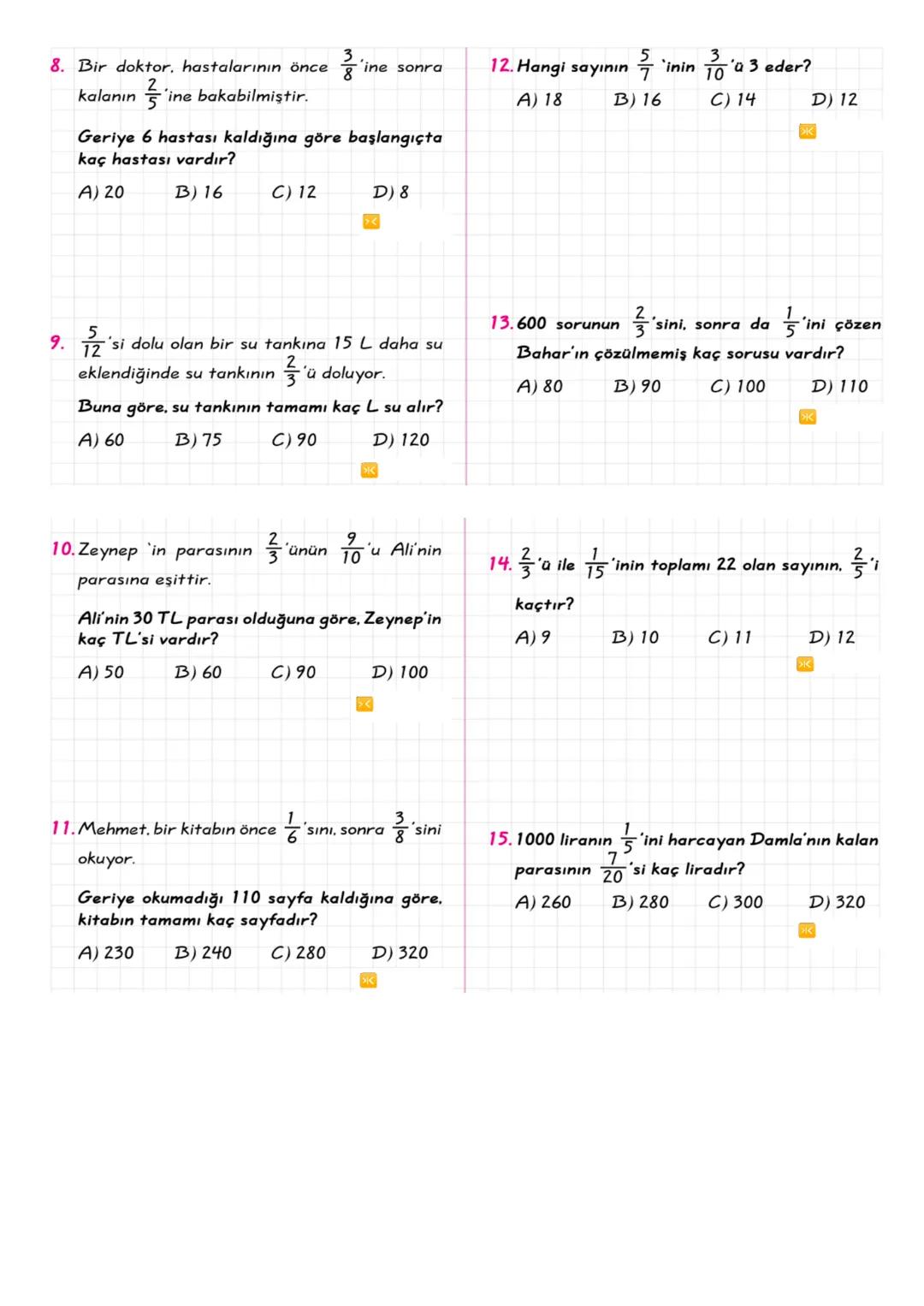 Kazanım: Rasyonel sayıları tanır ve sayı doğrusunda gösterir
RASYONEL SAYILAR
a
Rasyonel saa ve b tam sayı, b + 0 olmak üzere şeklinde yazıl