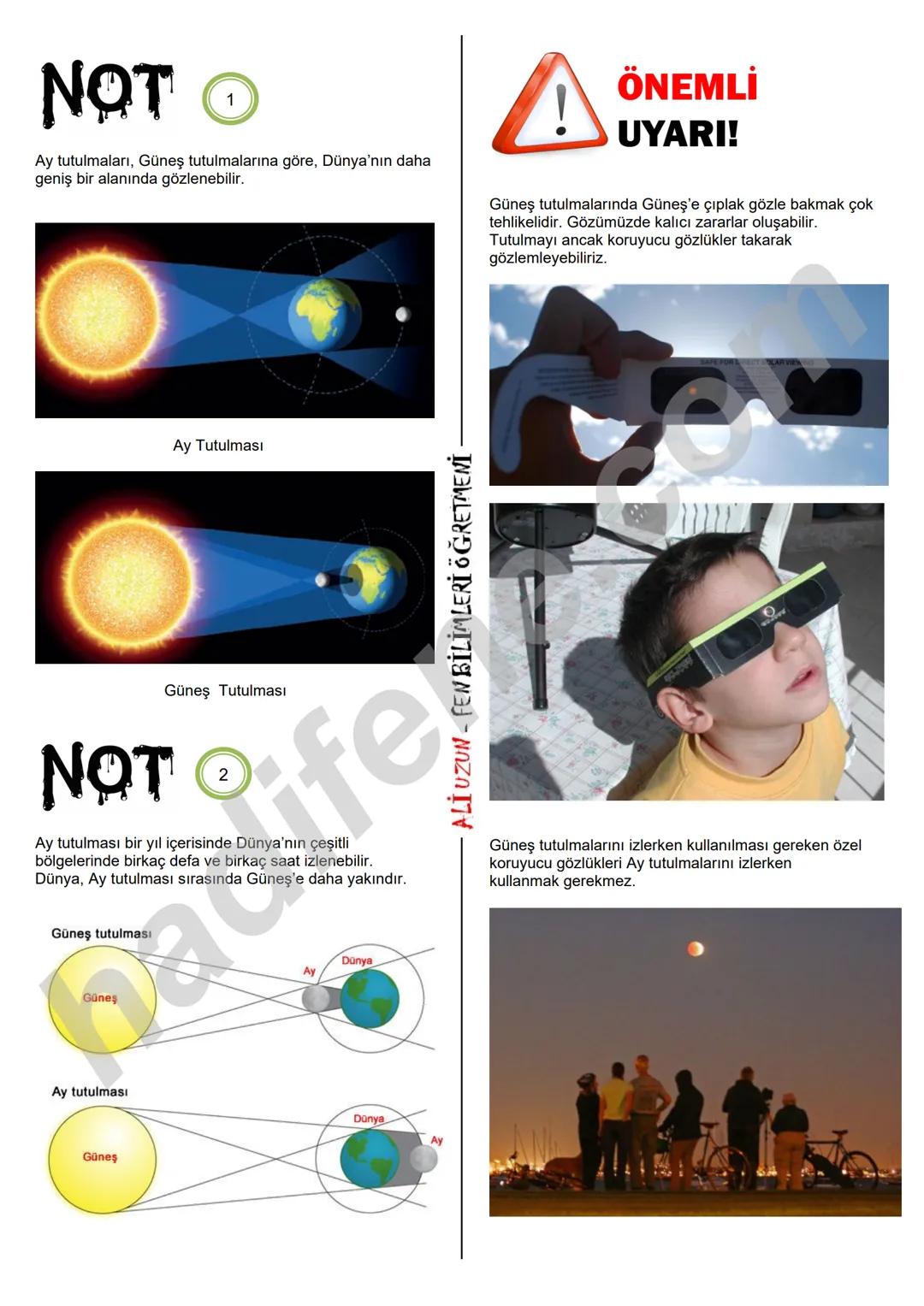 GÜNEŞ
6.SINIF 1.ÜNİTE
GÜNEŞ SİSTEMİ VE
TUTULMALAR
GÜNEŞ SİSTEMİ
Ali Hocayla
Hadi Fene
www.hadifene.com
1.BÖLÜM: GÜNEŞ SİSTEMİ
Güneş'in çevre