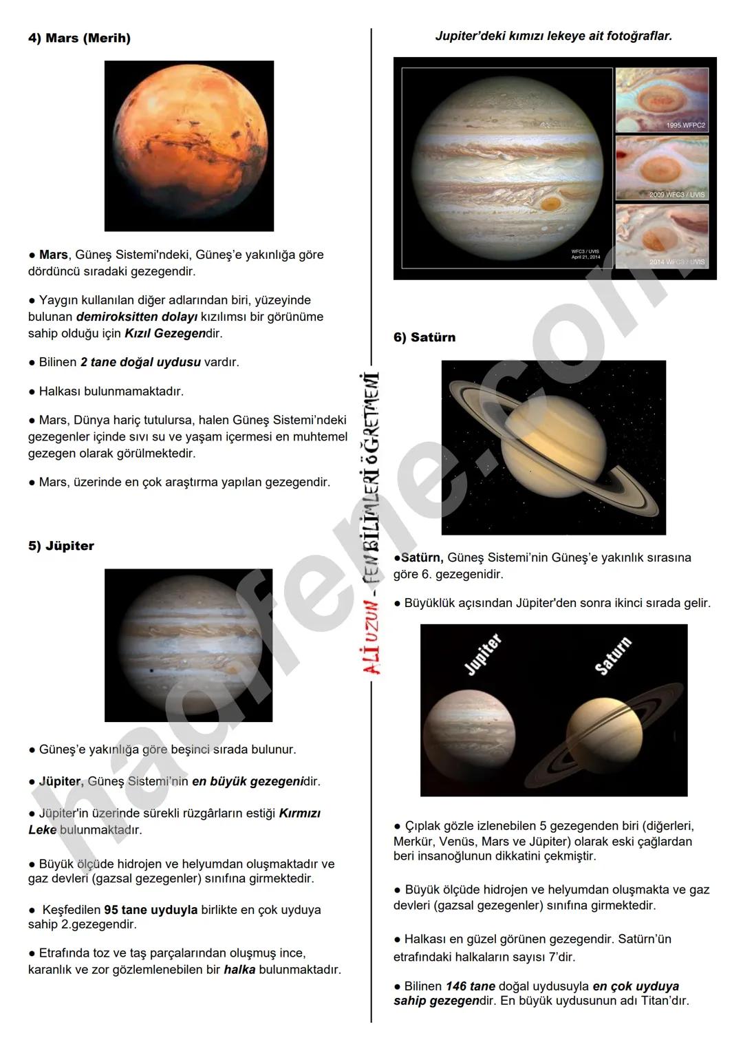 GÜNEŞ
6.SINIF 1.ÜNİTE
GÜNEŞ SİSTEMİ VE
TUTULMALAR
GÜNEŞ SİSTEMİ
Ali Hocayla
Hadi Fene
www.hadifene.com
1.BÖLÜM: GÜNEŞ SİSTEMİ
Güneş'in çevre