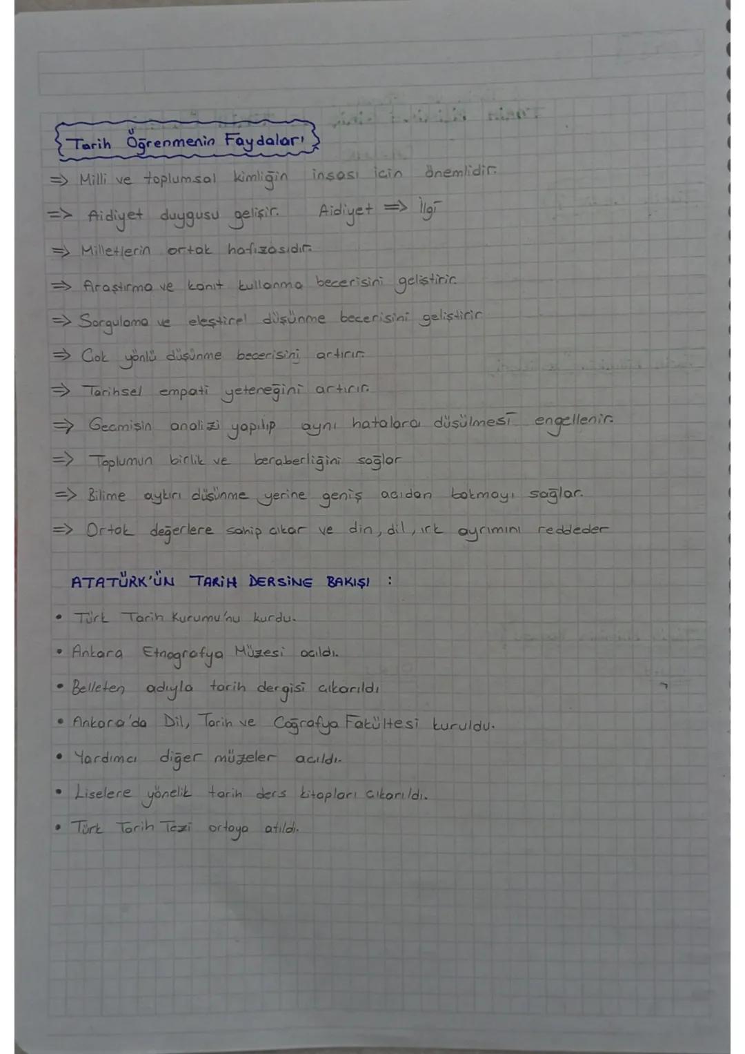 AYT
2
(Tarih ve Zaman).
TARİH BİLİMİNE GİRİŞ VE TARİH ÖNCESİ
GAĞLAR
Tarih Nedir?
Geamiste yaşamış insan topluluklarının her türlü faaliye