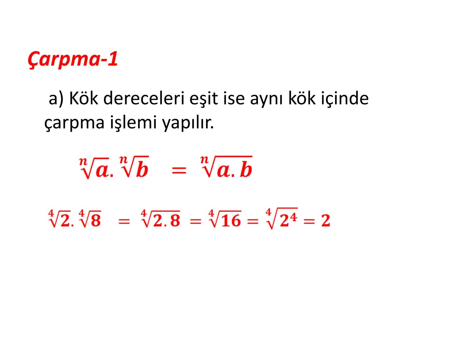 Üslü Çokluklar
Yrd. Doç. Dr. Aslı AYKAÇ
Tıp Fakültesi
Biyofizik AD Tanım
a.a.a.a.a.a.a.a.....
n tane
=
an
an: a'nın n defa çarpımıdır.
n: üs