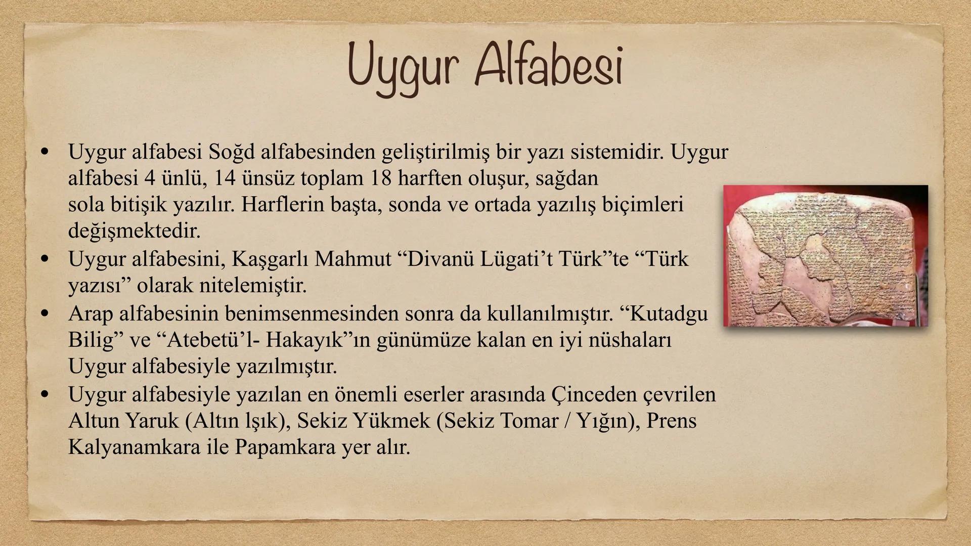 # TÜRKLERİN KULLANDIĞI ALFABELER
$
\begin{array}{cc}
w & l \\
ü & i \\
k &
\end{array}
$ # TÜRKLERİN KULLANDIĞI ALFABELER
* Türklerin en