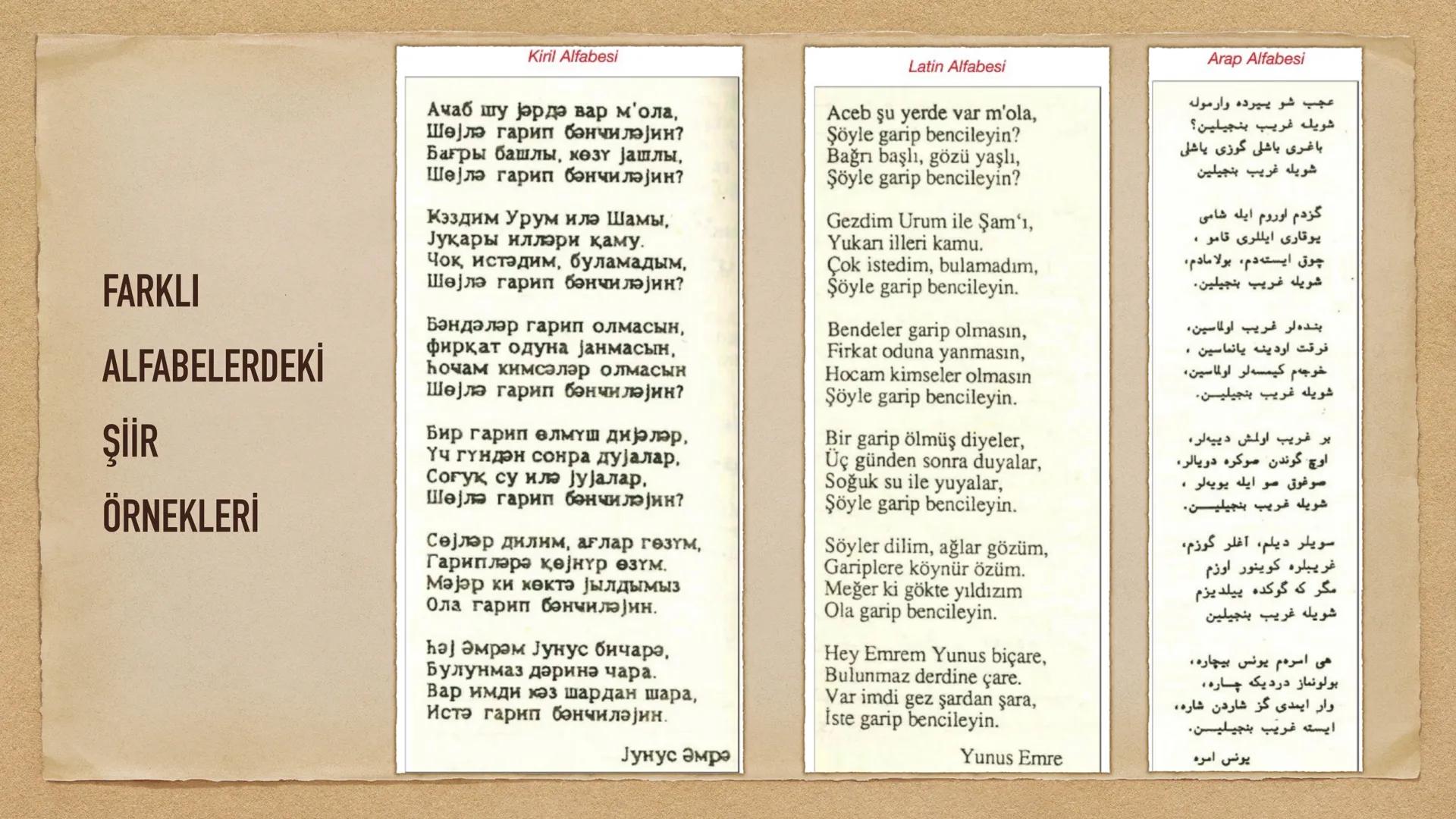 # TÜRKLERİN KULLANDIĞI ALFABELER
$
\begin{array}{cc}
w & l \\
ü & i \\
k &
\end{array}
$ # TÜRKLERİN KULLANDIĞI ALFABELER
* Türklerin en