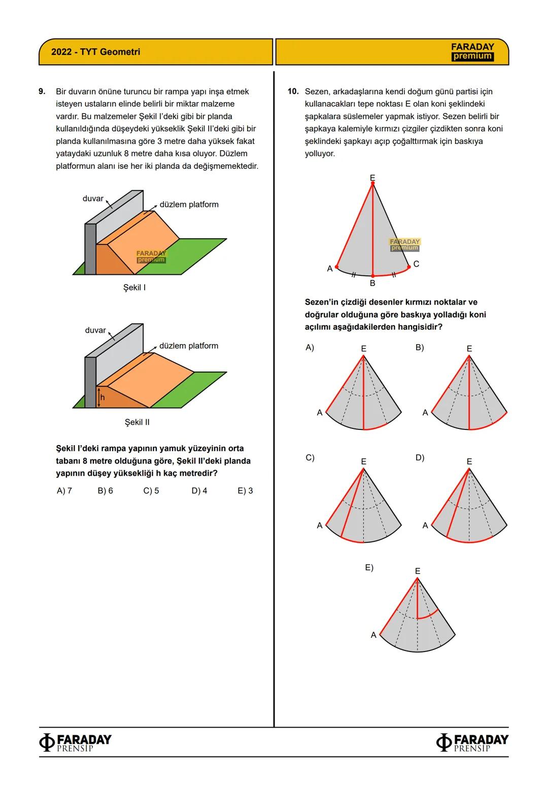 # FARADAY
premium
FARADAY PREMIUM
TYT GEOMETRİ DENEME 1
28 AĞUSTOS 2021
Bu denemedeki soruların video çözümleri ve
daha fazla içerik için