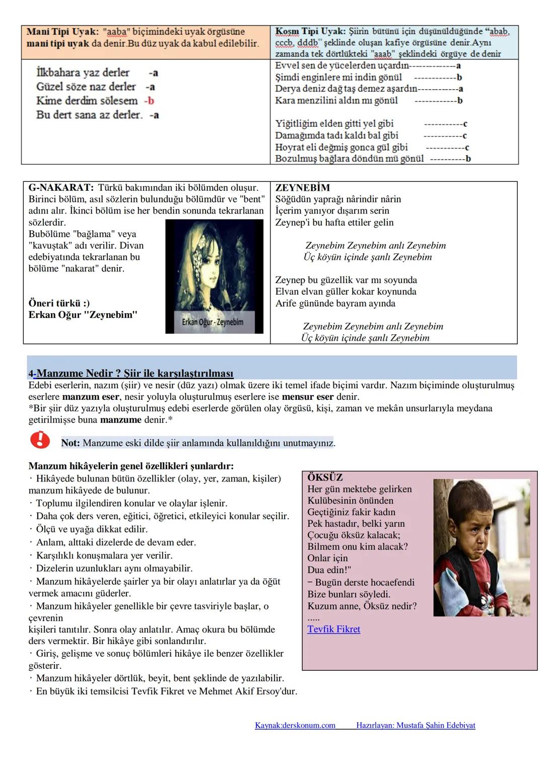 9.Sınıf Türk Dili ve Edebiyatı Şiir Ünitesi Ders Notları PDF--
PDF-ÜNİTE İÇERİĞİ
1. Şiir Nedir?
2. Şiirin Yapısı (Nazım birimi- biçimi-türü,