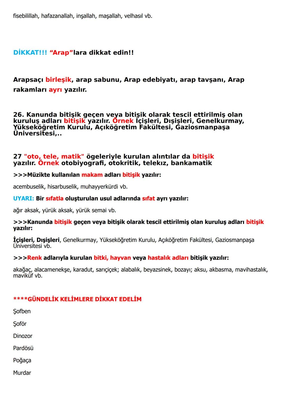 YAZIM KURALLARI
A- BÜYÜK HARFLERİN KULLANILDIĞI YERLER
1- CÜMLE BÜYÜK HARFLE BAŞLAR:
Ak akçe kara gün içindir.
Hayatta en hakiki mürşit ilim