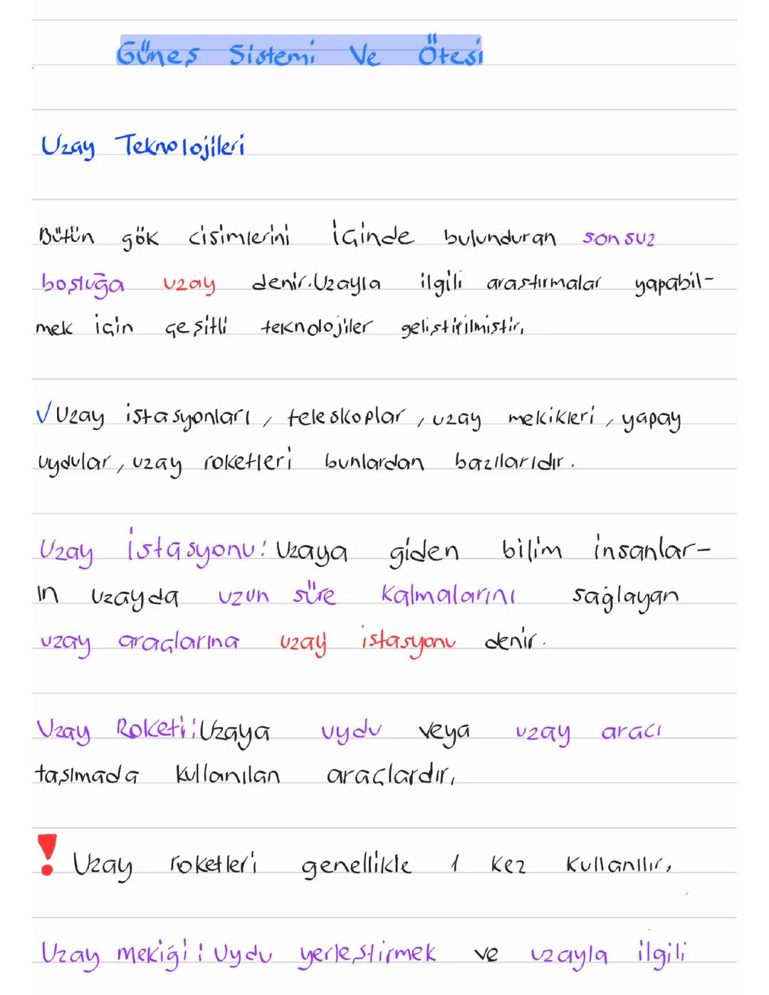 7. Sınıf Fen bilimleri 1. Ünite