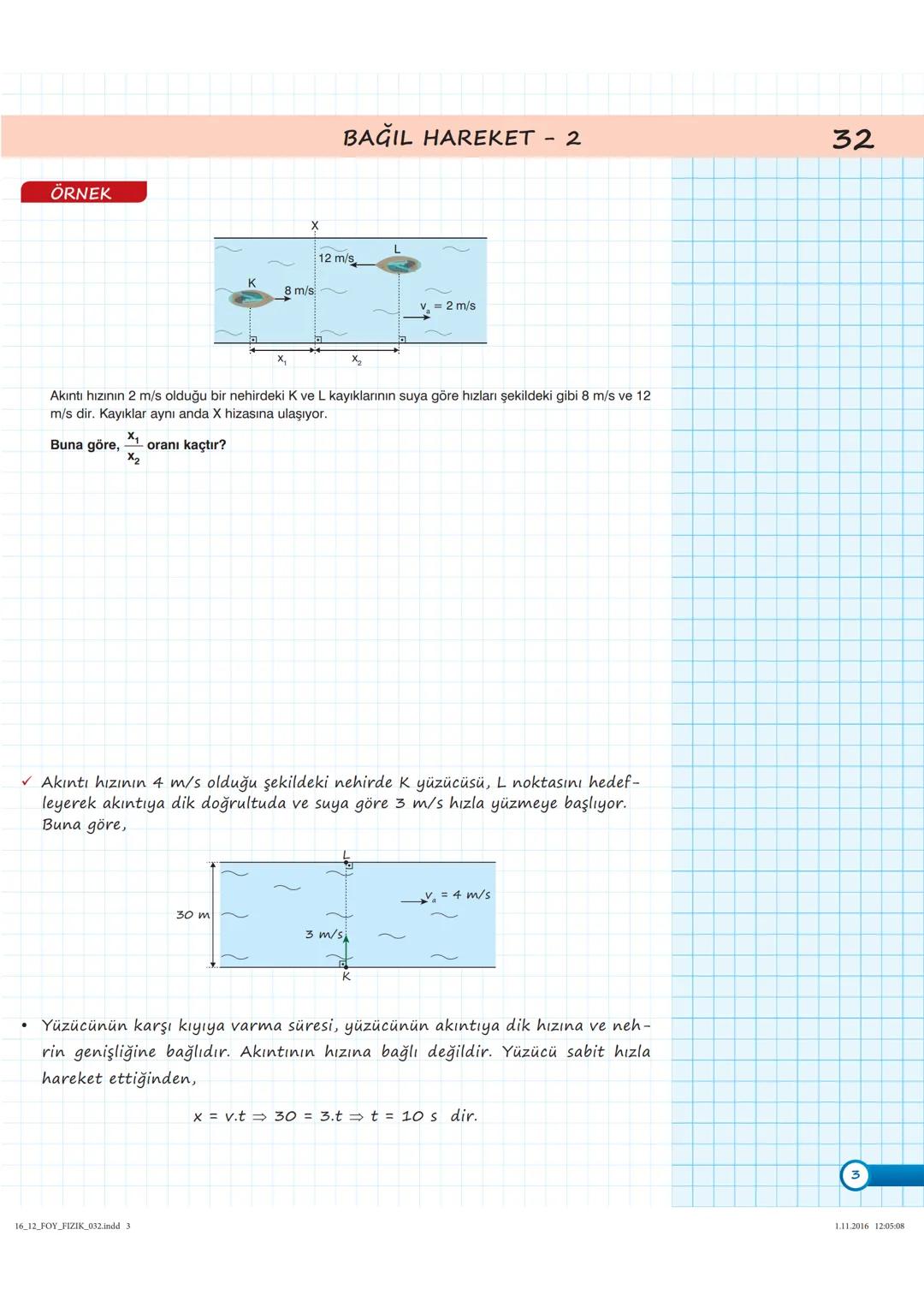 # FİZİK
## BAĞIL HAREKET - 1
* Sabit Hızlı İki Cismin Birbirine Göre Hareketi
BAĞIL HAREKET
Bir tren istasyonunda yanyana durmakta ola