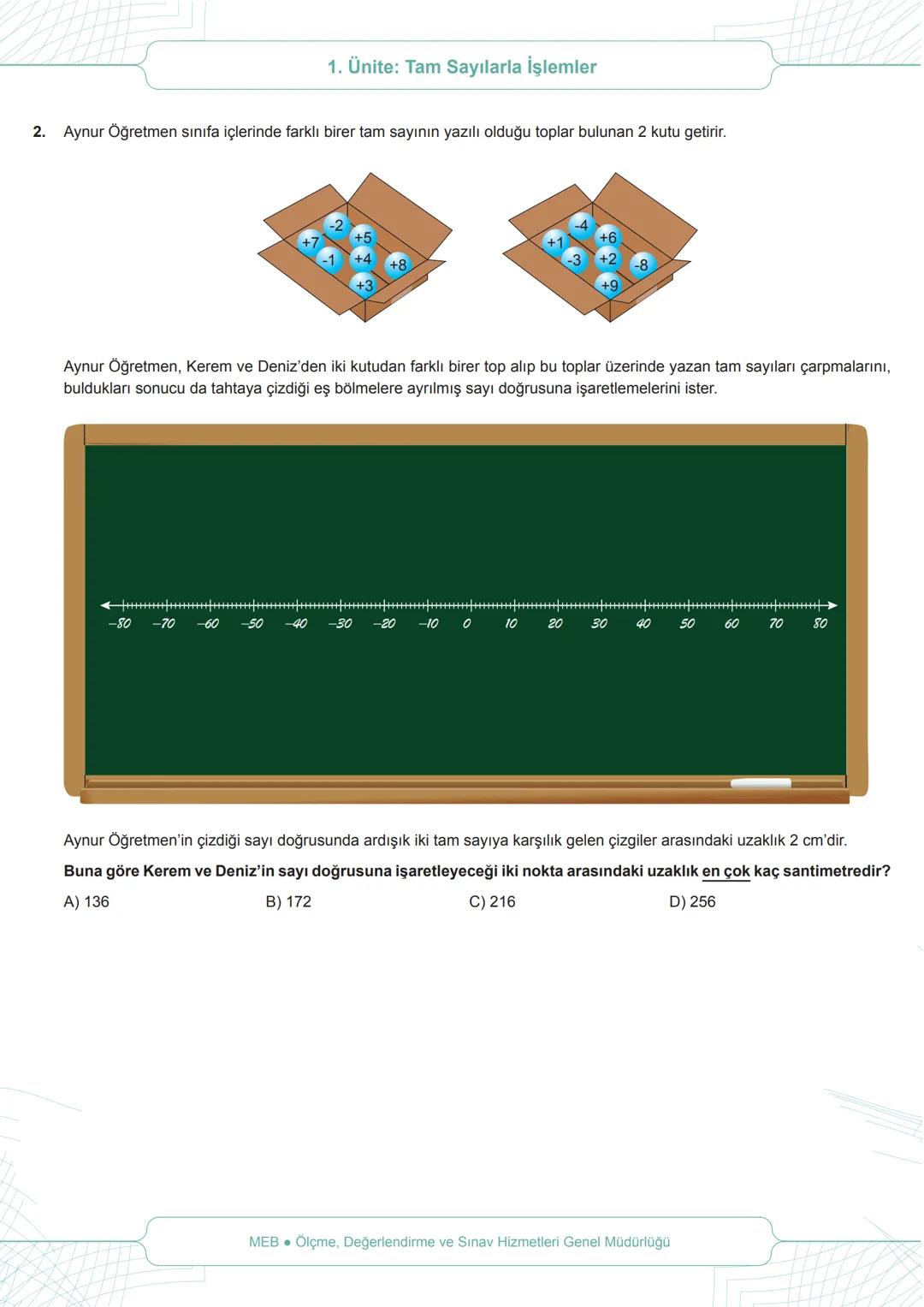*
AURIYE
+
1.
*
ILLI EGIT
BAKANLIGI
BECERİ TEMELLİ
SORULAR
1. Ünite: Tam Sayılarla İşlemler
Sol
Sağ
7. Sınıf
Matematik
Gösterge
Yukarıdaki ö