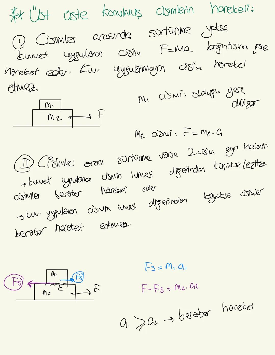 * Newton'un Hareket Yasaları:
②Eylensizlik. Bir cisme
net
kuvvet
Sıfır ise;
etki eden
-duran cisim durmaya devam eder
hareketli cisim sabit