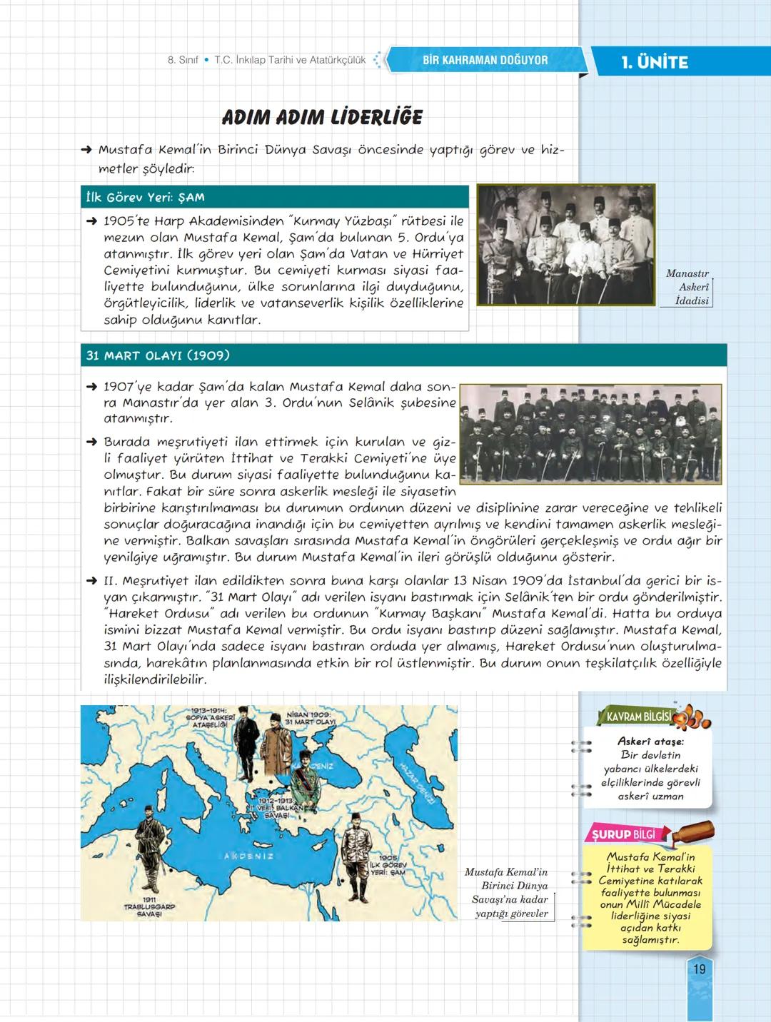 yeni nesil
kazandıran
defter
T.C. İnkılap Tarihi
ve Atatürkçülük
Akıllı Tahta
Uyumlu
Müfredata
Uyumlu
V
8
Kazanım
Odaklı
Eğlenceli
E