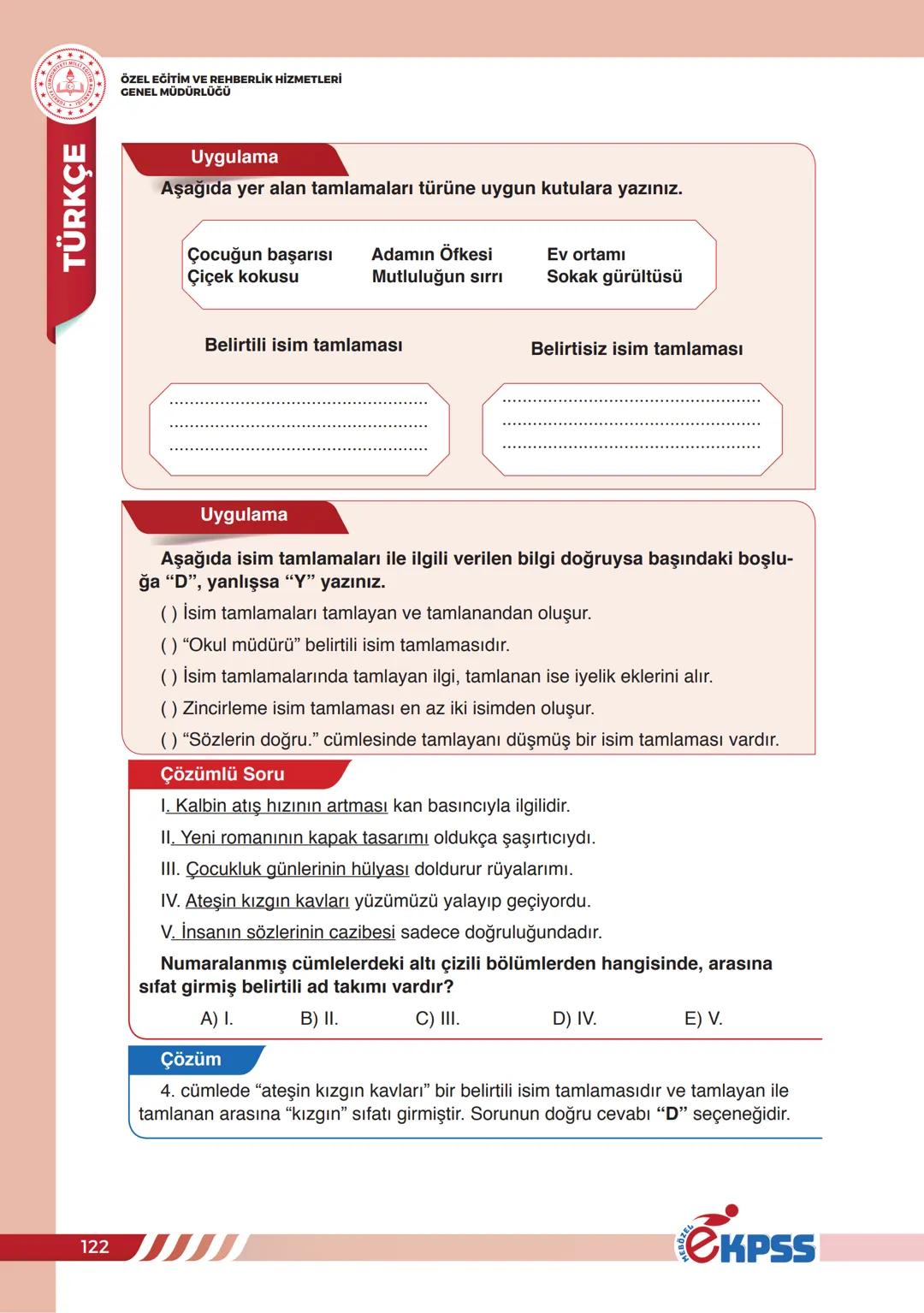 İSİMLER (ADLAR)
ÖZEL EĞİTİM VE REHBERLİK HİZMETLERİ
CENEL MÜDÜRLÜĞÜ
İSİMLER(ADLAR)
Türkçede sözcükler canlı veya cansız tüm varlıkları, k