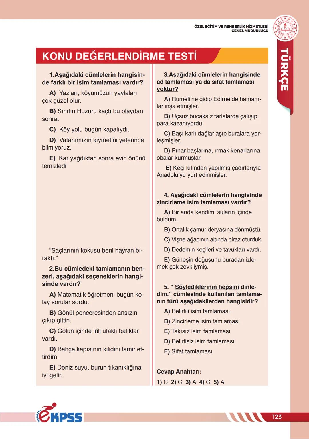 İSİMLER (ADLAR)
ÖZEL EĞİTİM VE REHBERLİK HİZMETLERİ
CENEL MÜDÜRLÜĞÜ
İSİMLER(ADLAR)
Türkçede sözcükler canlı veya cansız tüm varlıkları, k