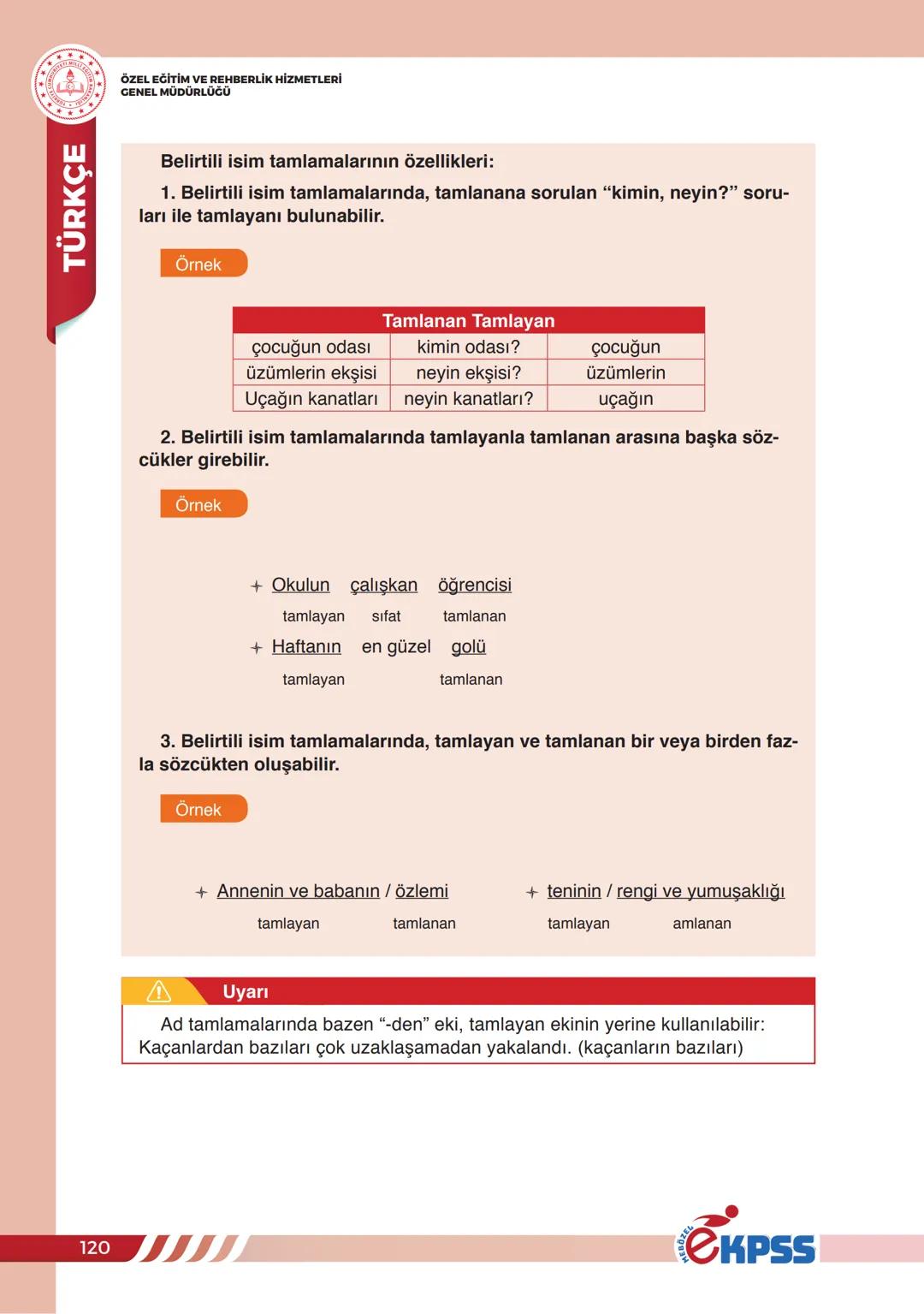 İSİMLER (ADLAR)
ÖZEL EĞİTİM VE REHBERLİK HİZMETLERİ
CENEL MÜDÜRLÜĞÜ
İSİMLER(ADLAR)
Türkçede sözcükler canlı veya cansız tüm varlıkları, k