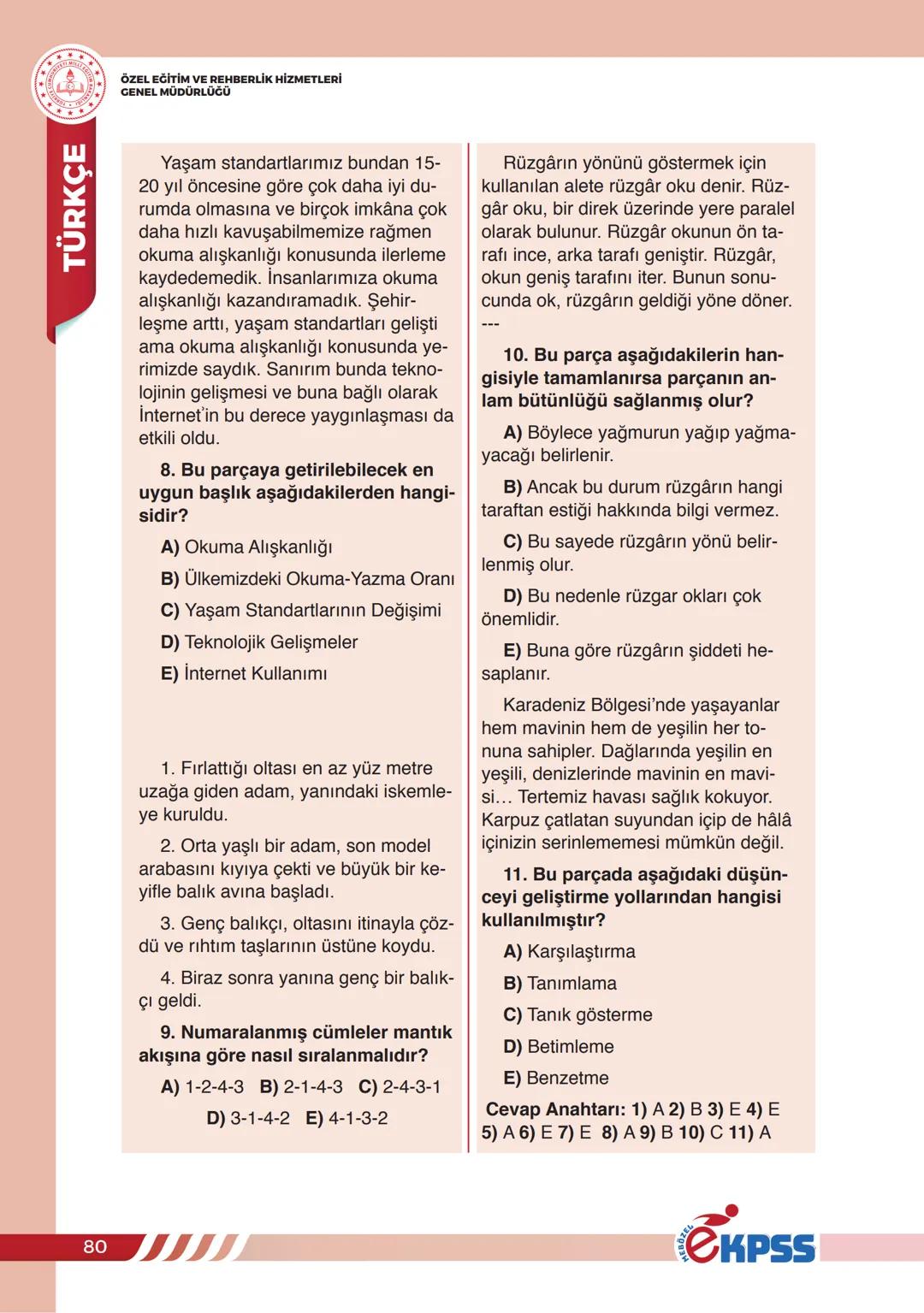 PARAGRAF BİLGİSİ
ÖZEL EĞİTİM VE REHBERLİK HİZMETLERİ
GENEL MÜDÜRLÜĞÜ
TÜRKÇE
PARAGRAF BİLGİSİ
Herhangi bir yazıda ele alınan düşünceyle ilg