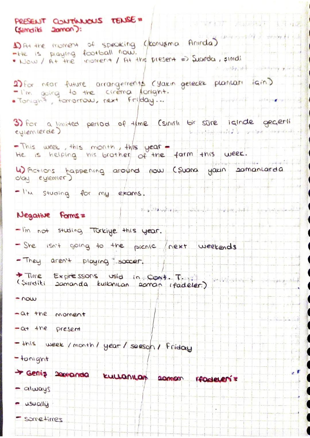 SIMPLE PRESENT TENSES (geniş zamon)
1) Habits (Alışkanlıklar) =
-I get up at 7.00 every morning.
-He drinks tea for breakfast.
2) Repated