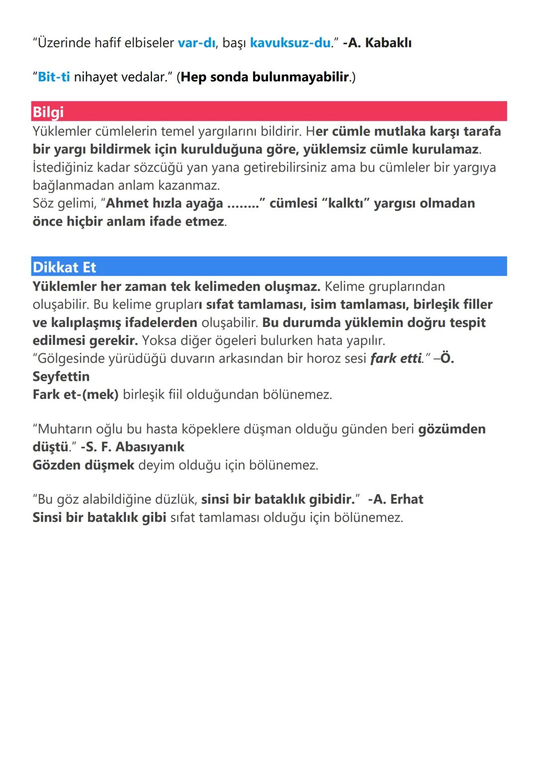 # 8.Sınıf Cümlenin Öğeleri Konu Anlatımı
Cümlenin Öğeleri
Temel Ögeler
Yan Ögeler
Özne
olan ne?
yapan kim?
Yüklem
Dolaylı Tümleç
nerey