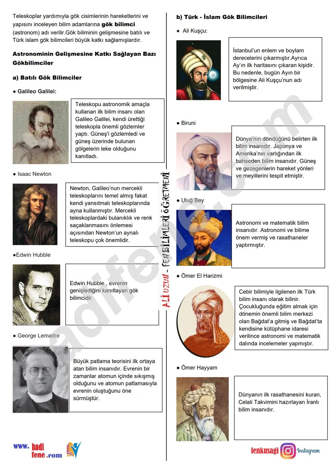 7.SINIF 1.ÜNİTE
GÜNEŞ SİSTEMİ VE ÖTESİ
UZAY TEKNOLOJİLERİ
UZAY ARAŞTIRMALARI
Eski çağlardan günümüze kadar uzay hakkında
çeşitli araştırmala