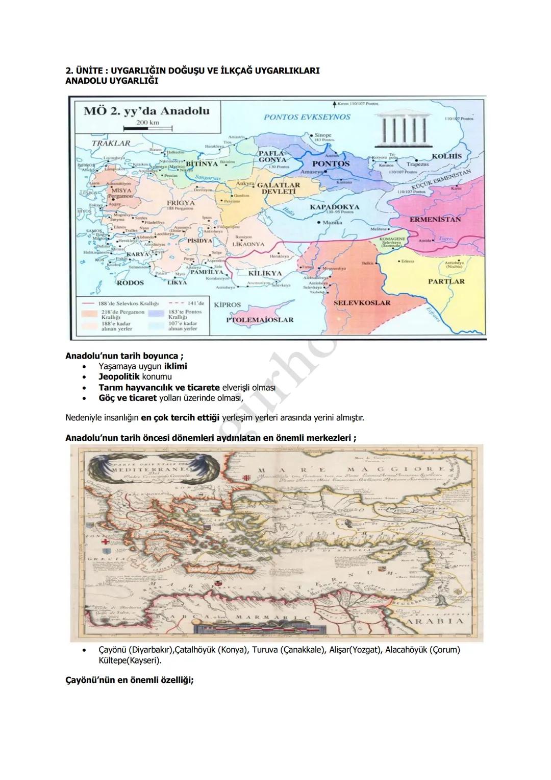 Tarih 2 ünite ilk çağ uygarlıkları