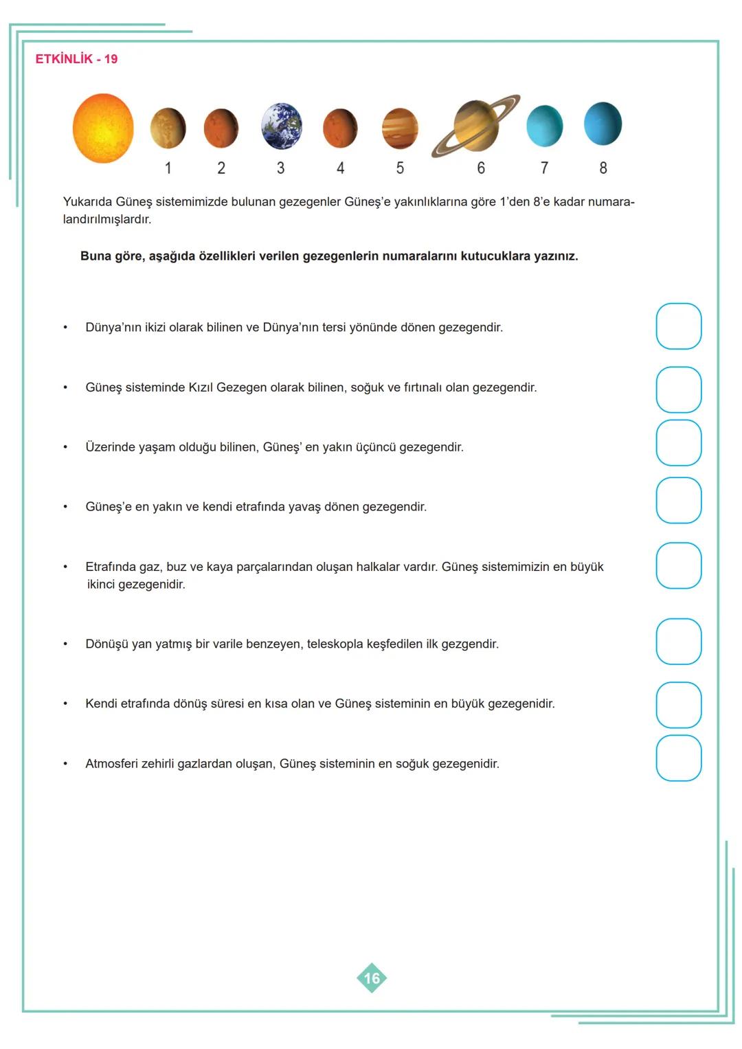 6.SINIF 1. ÜNİTE
ÇALIŞMA FASİKÜLÜ
FEN BİLİMLERİ
Bu kitapçık HATAY Ölçme Değerlendirme Merkezi
tarafından hazırlanmıştır. ETKİNLİK - 1
1
2
3