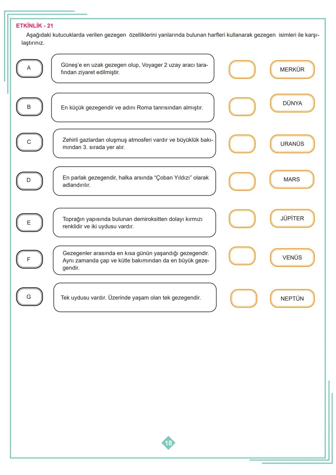 6.SINIF 1. ÜNİTE
ÇALIŞMA FASİKÜLÜ
FEN BİLİMLERİ
Bu kitapçık HATAY Ölçme Değerlendirme Merkezi
tarafından hazırlanmıştır. ETKİNLİK - 1
1
2
3