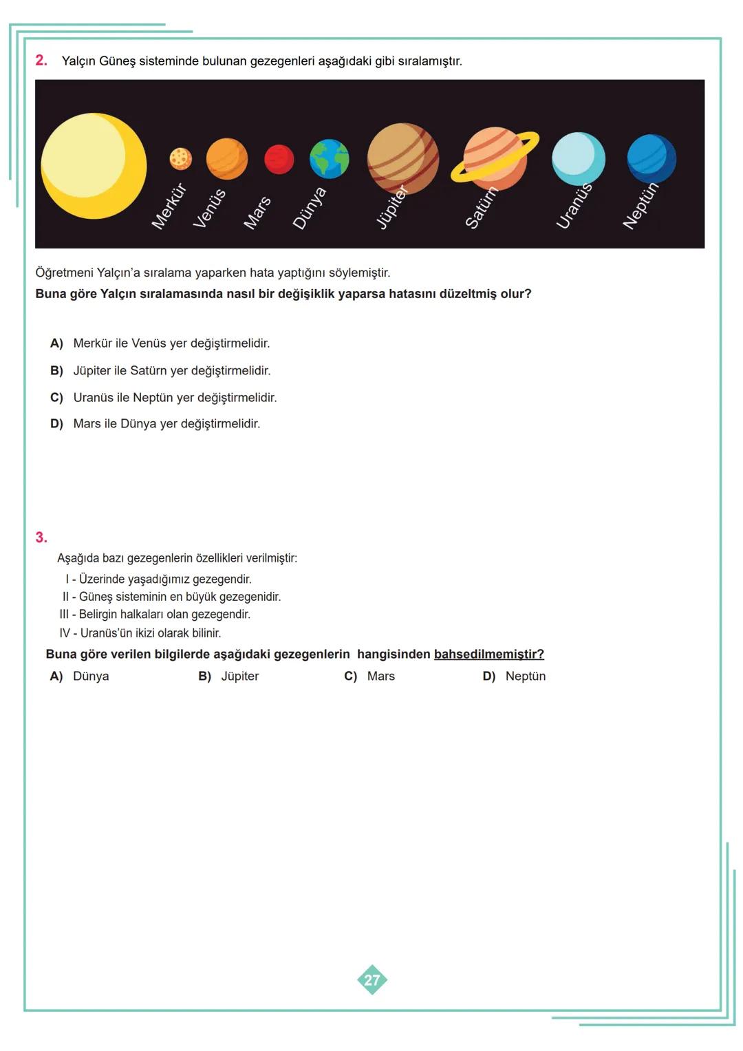 6.SINIF 1. ÜNİTE
ÇALIŞMA FASİKÜLÜ
FEN BİLİMLERİ
Bu kitapçık HATAY Ölçme Değerlendirme Merkezi
tarafından hazırlanmıştır. ETKİNLİK - 1
1
2
3