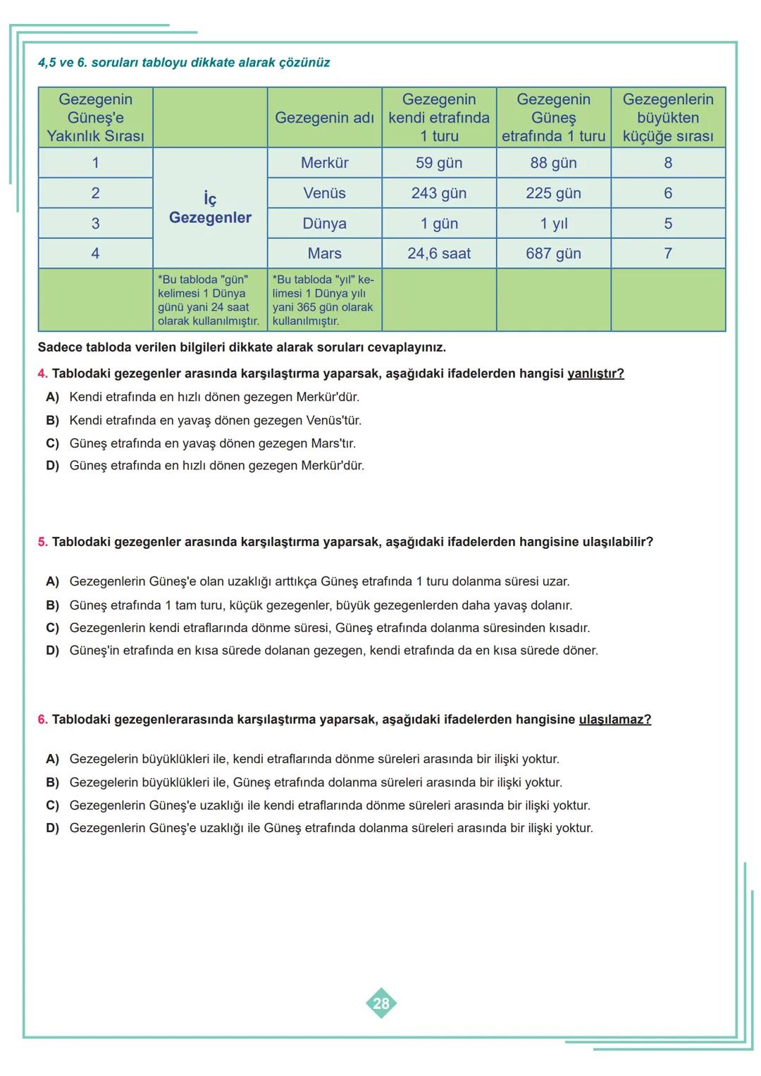 6.SINIF 1. ÜNİTE
ÇALIŞMA FASİKÜLÜ
FEN BİLİMLERİ
Bu kitapçık HATAY Ölçme Değerlendirme Merkezi
tarafından hazırlanmıştır. ETKİNLİK - 1
1
2
3