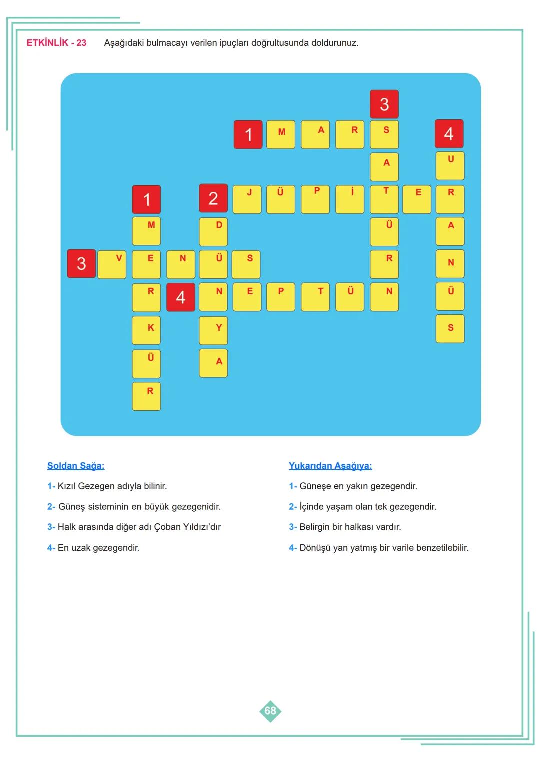 6.SINIF 1. ÜNİTE
ÇALIŞMA FASİKÜLÜ
FEN BİLİMLERİ
Bu kitapçık HATAY Ölçme Değerlendirme Merkezi
tarafından hazırlanmıştır. ETKİNLİK - 1
1
2
3