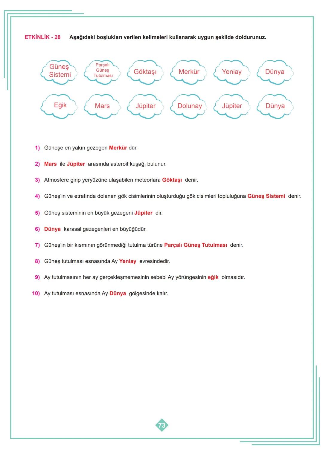6.SINIF 1. ÜNİTE
ÇALIŞMA FASİKÜLÜ
FEN BİLİMLERİ
Bu kitapçık HATAY Ölçme Değerlendirme Merkezi
tarafından hazırlanmıştır. ETKİNLİK - 1
1
2
3