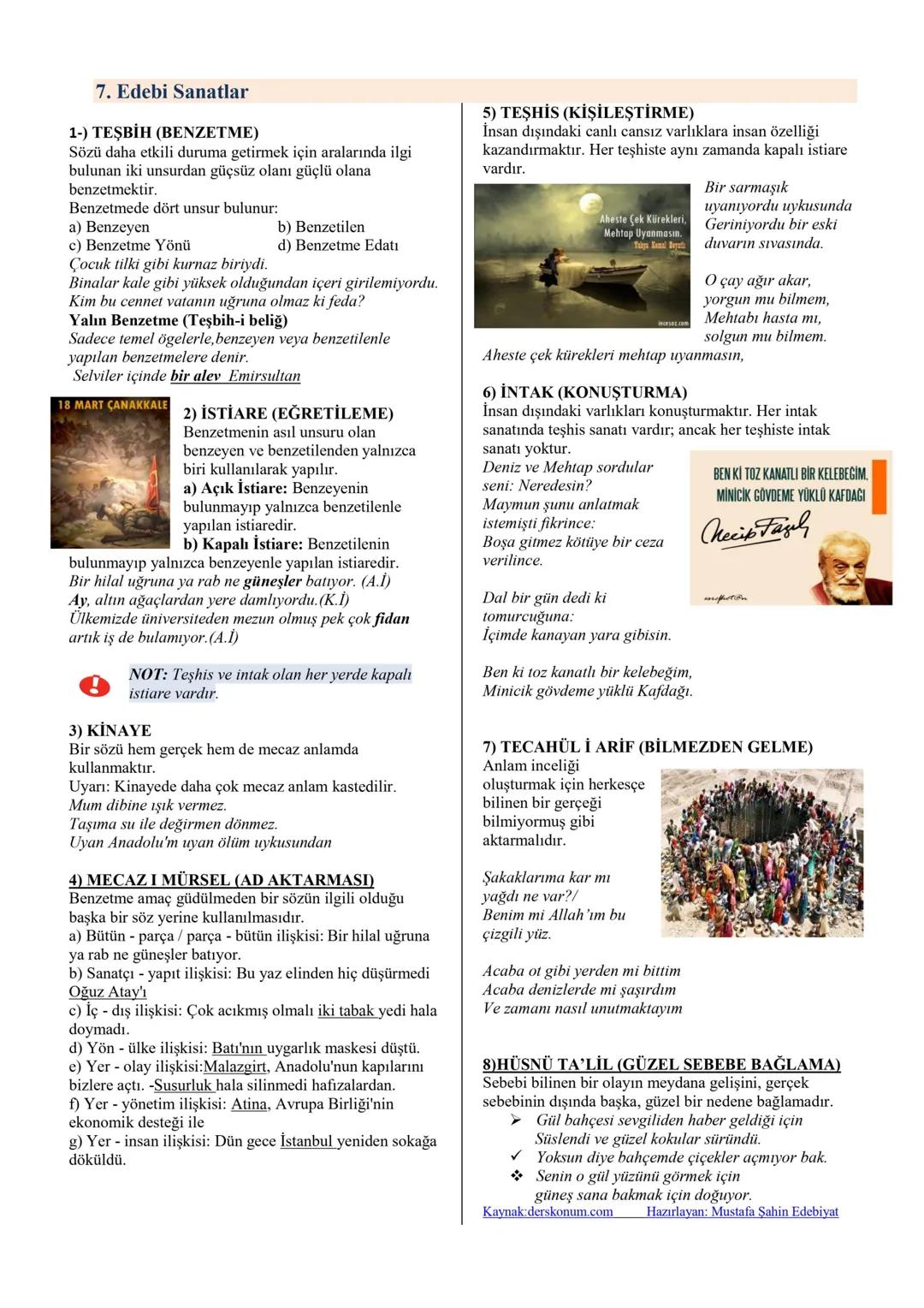 9.Sınıf Edebiyat 1.Tema:Sözün İnceliği (Şiir) Ders Notları Konu Anlatımı- PDF
1.Tema: Sözün İçeriği / Okuma: Şiir
İçerik
1. Edebiyat Kav