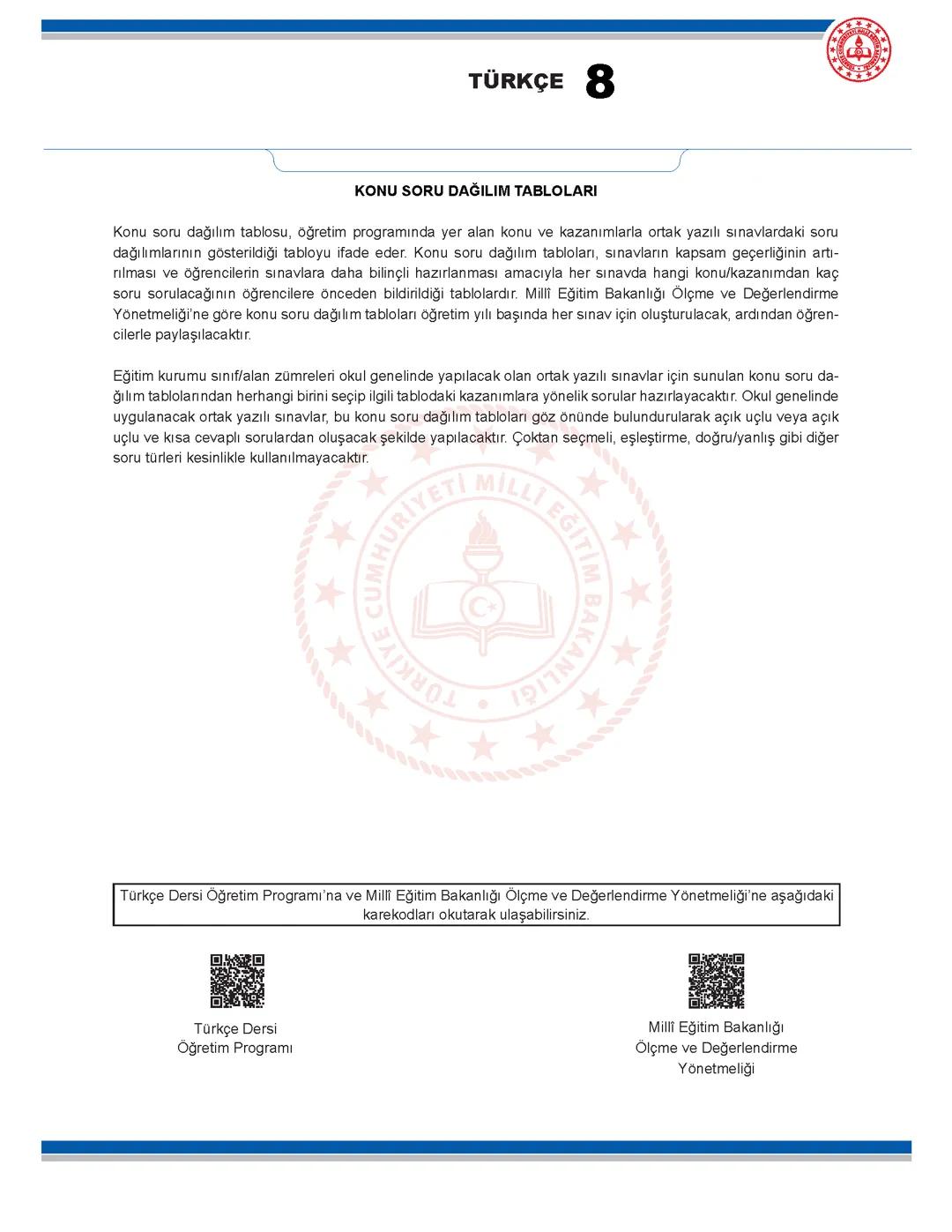 1. Dönem 1. Yazılı Konuları: Çalışma Rehberi