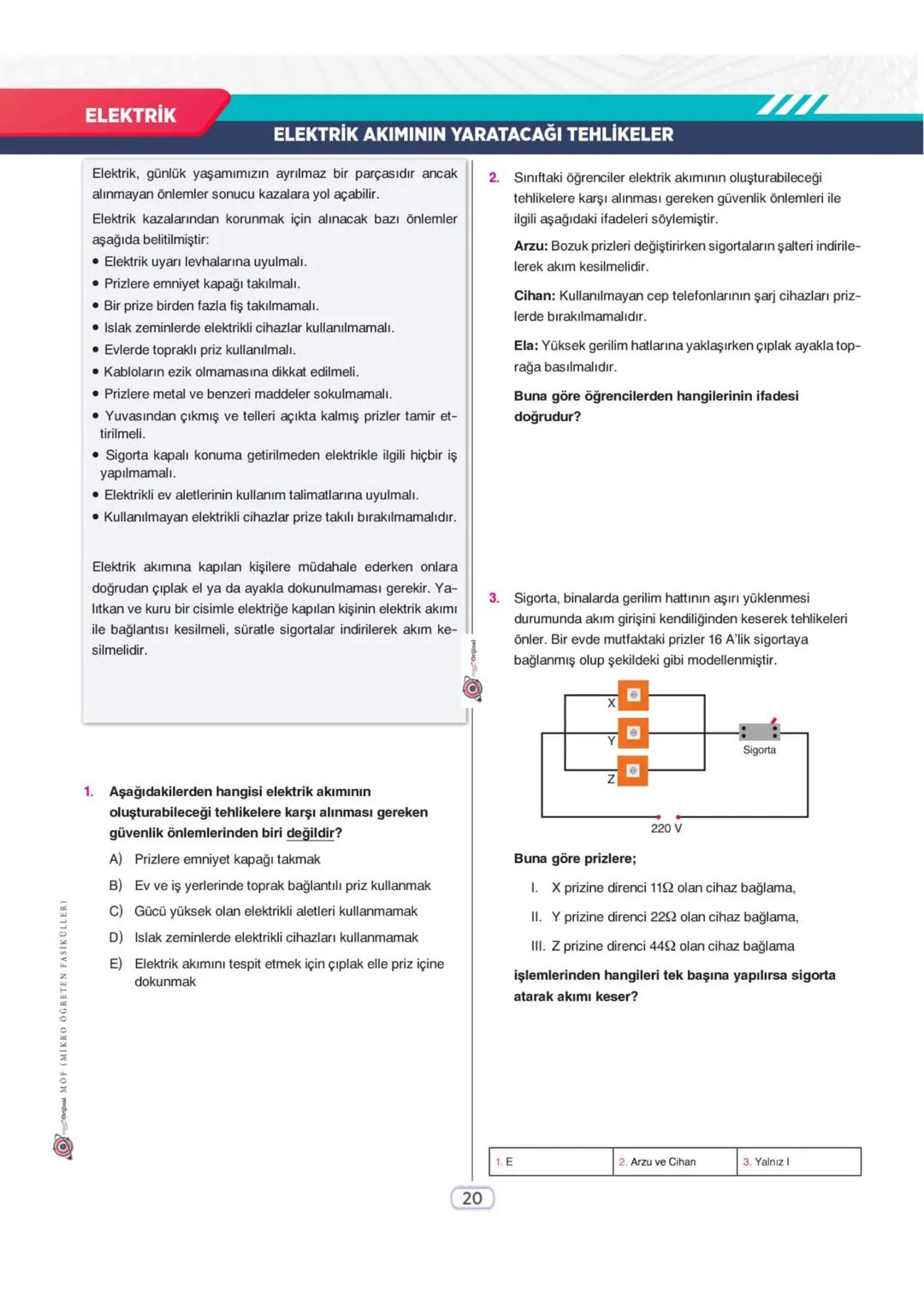 mikroOrijinal
ÜNİTE KAVRAM HARİTASI
Neden MÖF (Mikro Öğreten Fasiküller)?
• MOF'de konular alt başlıklarla kademeli olarak işlenir. Anlatıml