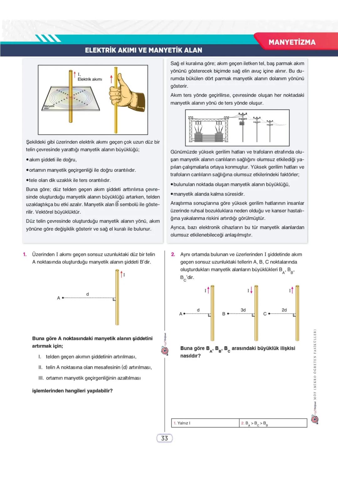 mikroOrijinal
ÜNİTE KAVRAM HARİTASI
Neden MÖF (Mikro Öğreten Fasiküller)?
• MOF'de konular alt başlıklarla kademeli olarak işlenir. Anlatıml