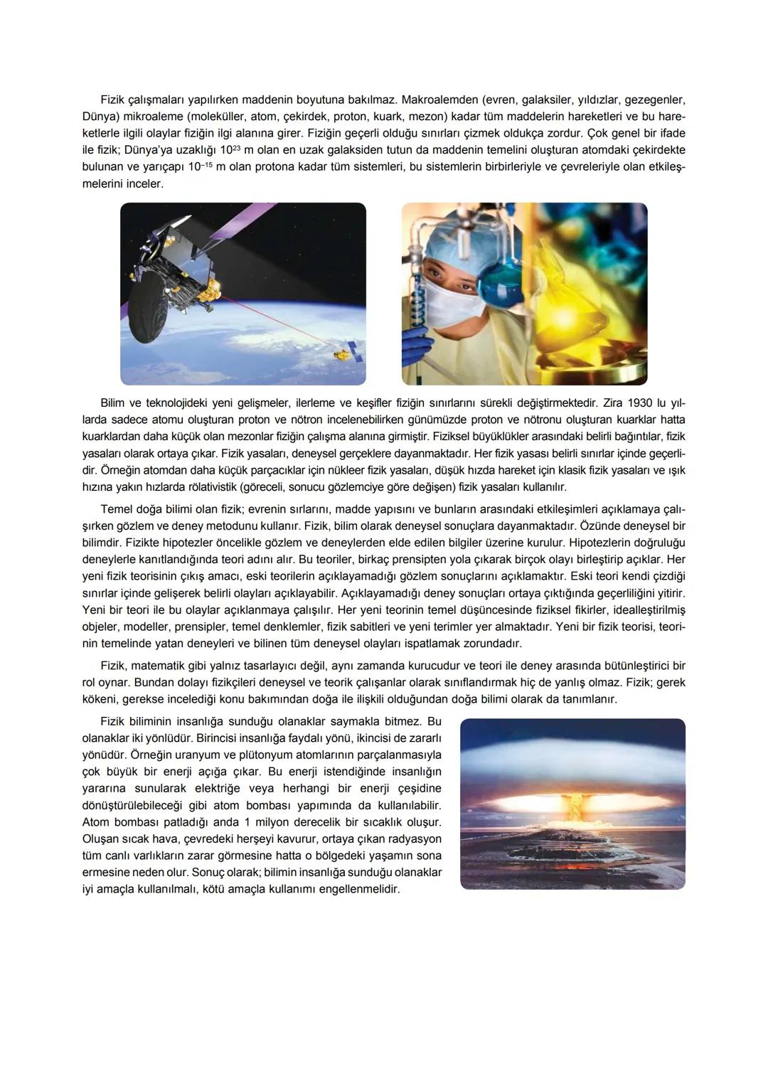 Bilimsel düşünmeye ve bu bilimsel düşünmeyi uygulamaya koymaya fen; canlı ve cansızların yapılarını, işlevlerini ve bir-
birleriyle olan ili