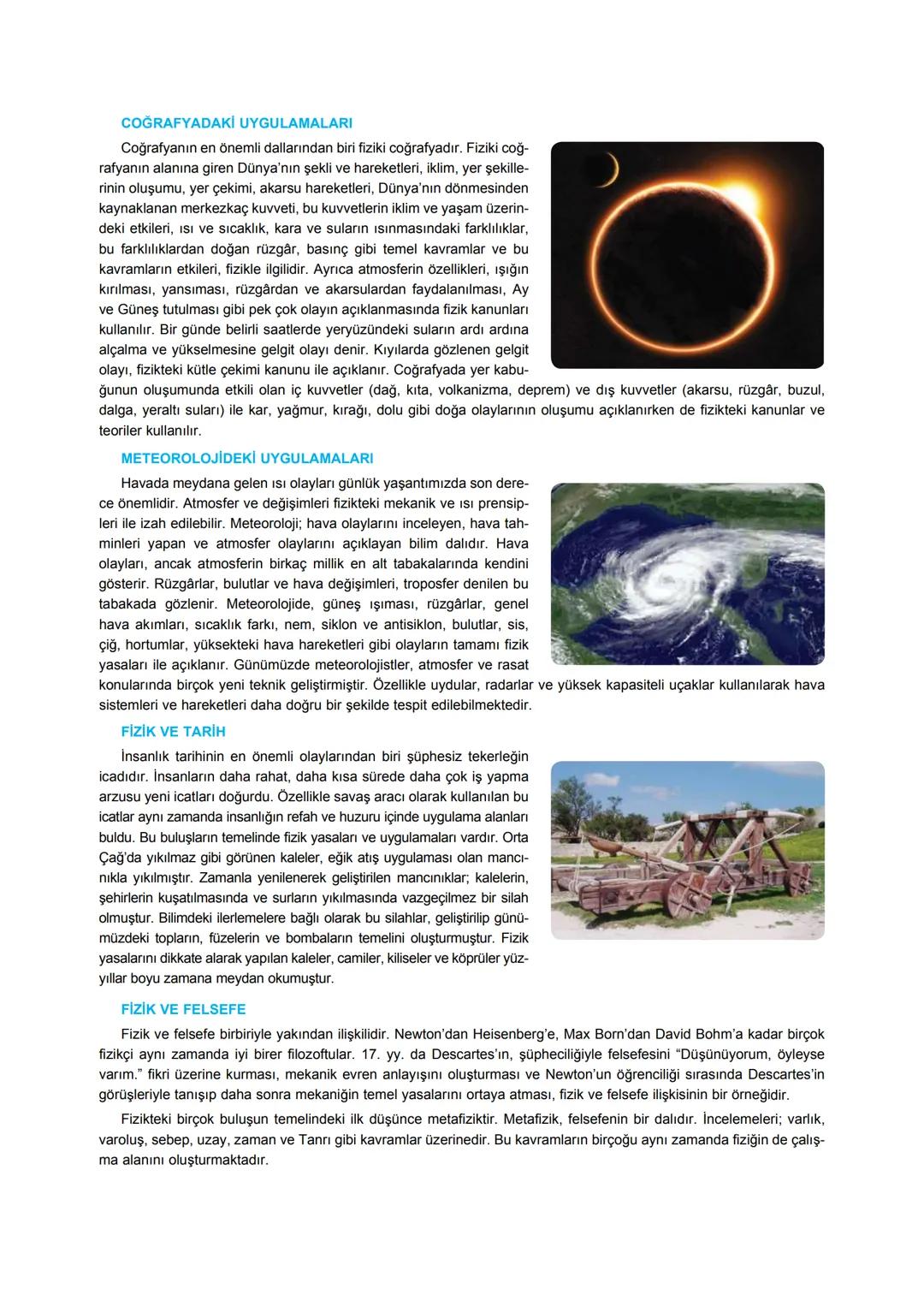 Bilimsel düşünmeye ve bu bilimsel düşünmeyi uygulamaya koymaya fen; canlı ve cansızların yapılarını, işlevlerini ve bir-
birleriyle olan ili