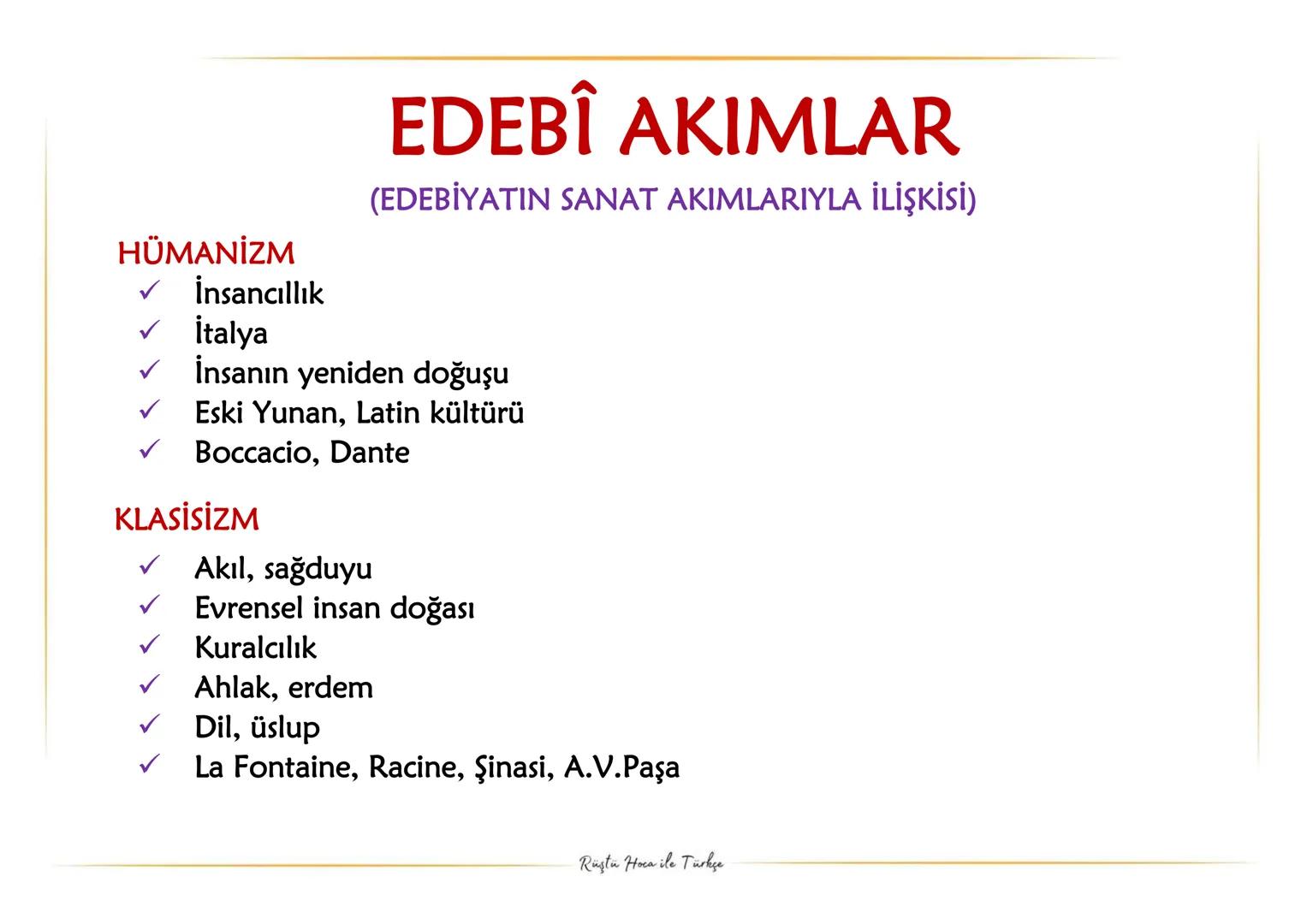# 11.SINIF
# 1.ÜNİTE
# FULL TEKRAR
* Rüştü Hoca ile Türkçe Edebiyat;
insanların duygu, düşünce ve hayallerini yazılı veya sözlü biçimde a