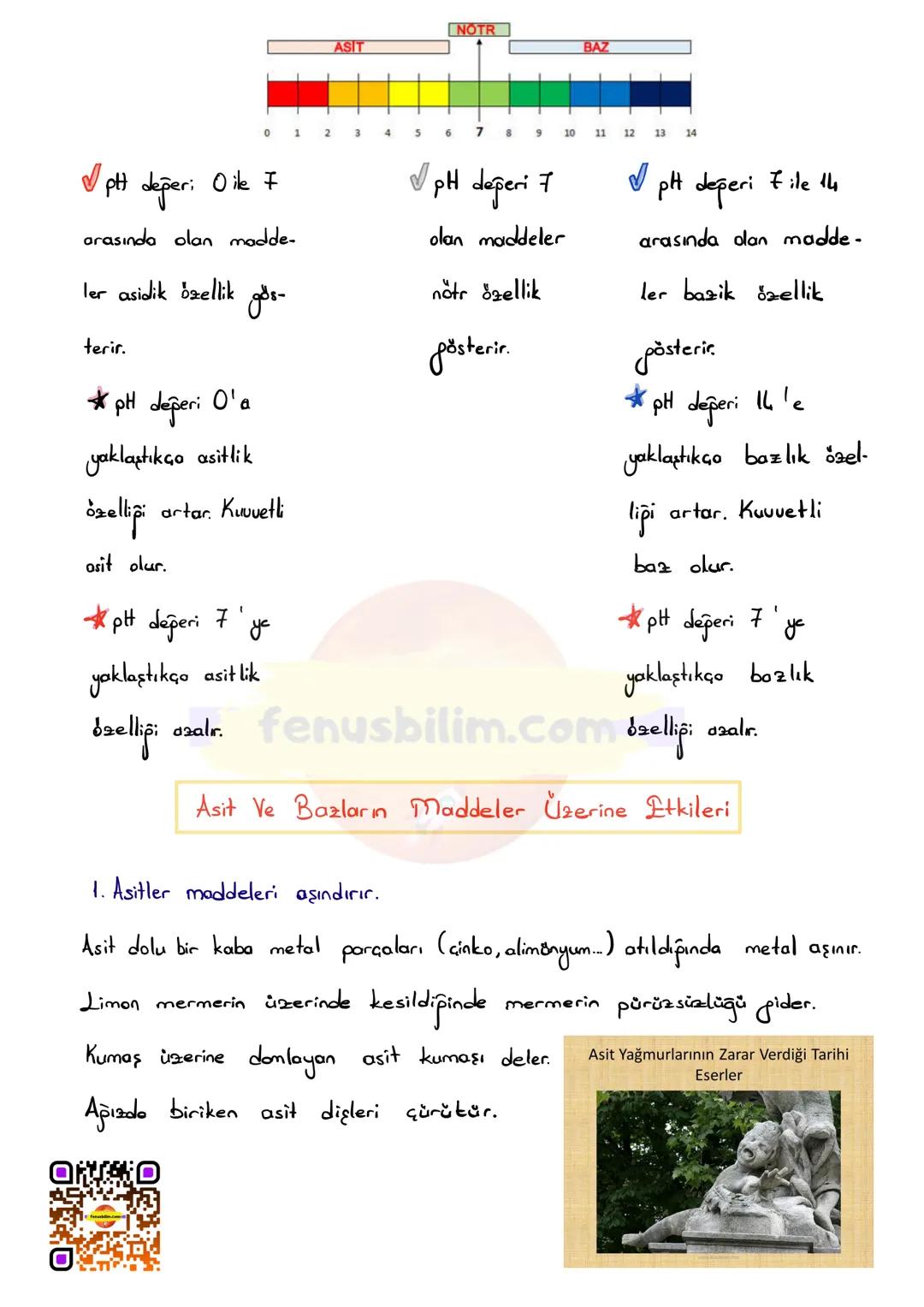 # ASİTLER VE BAZLAR
Suda çözündüklerinde H+ ya do Ott iyonu oluşturan maddelerdir.
ASITLER
* Suda çözündüklerinde H⁺ (hidrogen) iyonu olu