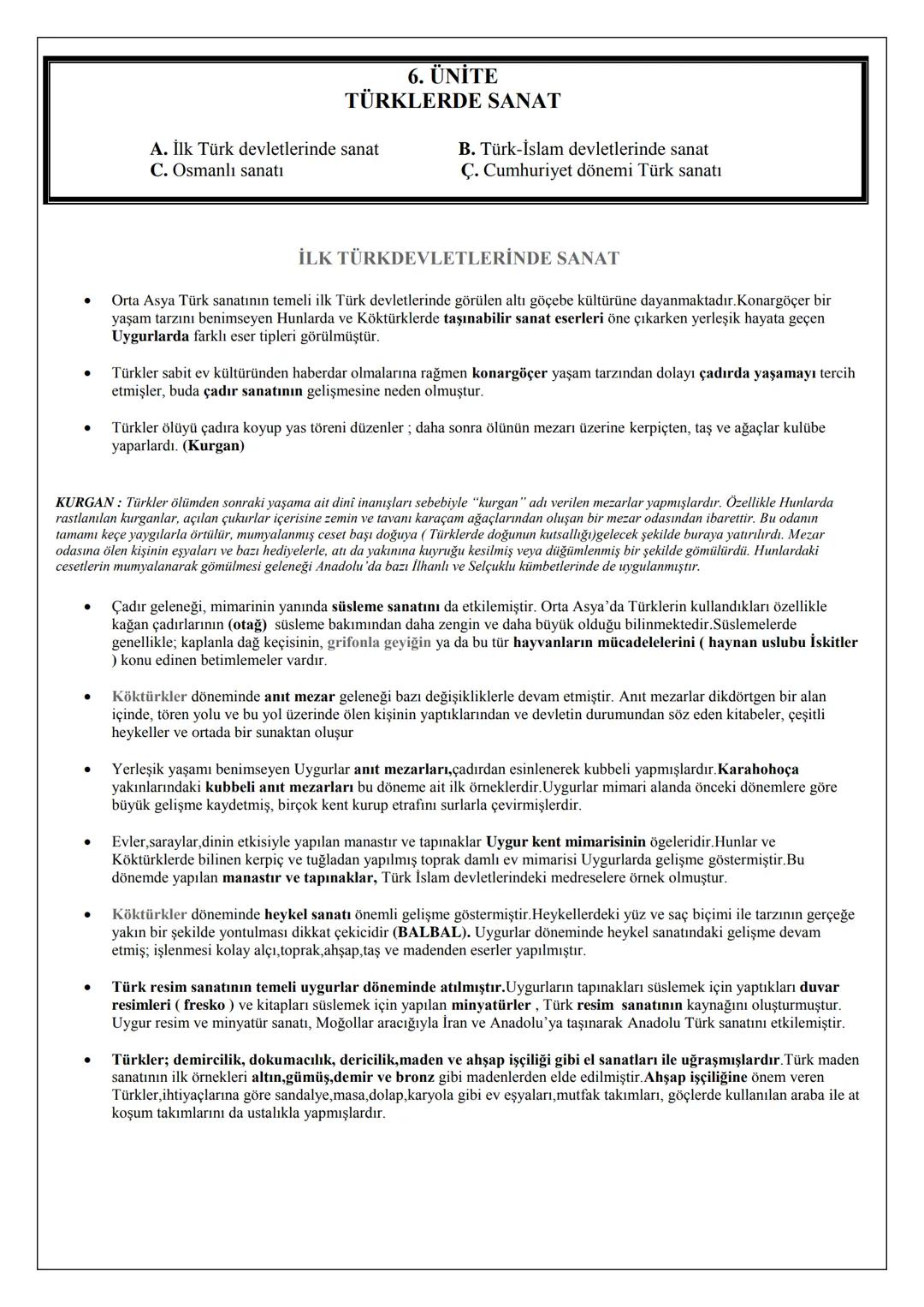 # TARİH 11
# DERS NOTLARI
Türk Kültür Tarihi
2015
MURAT KILINÇ
TARİH ÖĞRETMENİ # 1. ÜNİTE
# TÜRKLERDE DEVLET TEŞKİLATI
* A. İlk Türk