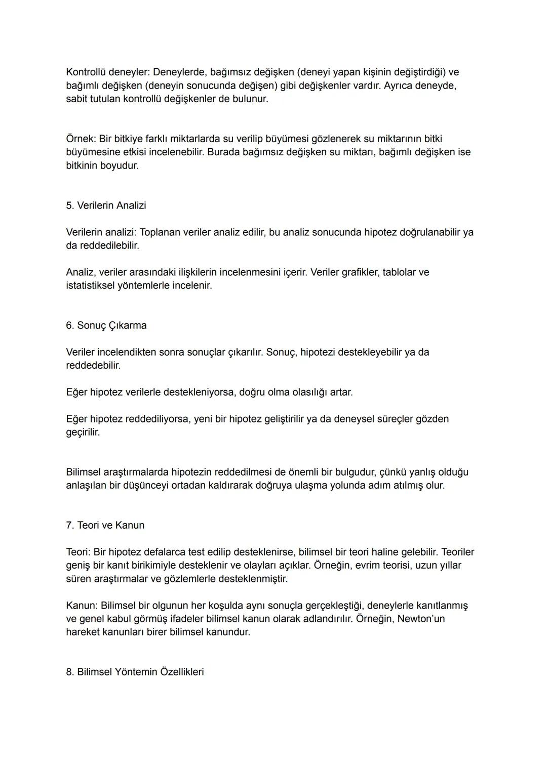 Bilimsel araştırma süreçleri, bilimsel bir problemi çözmek, hipotezleri test etmek ya da yeni
bilgi üretmek amacıyla yapılan sistematik çalı